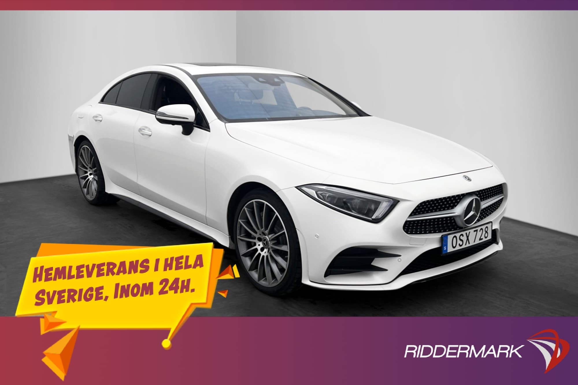 Mercedes-Benz CLS 400 d Coupé 4M AMG Värm 360° Taklucka Burm