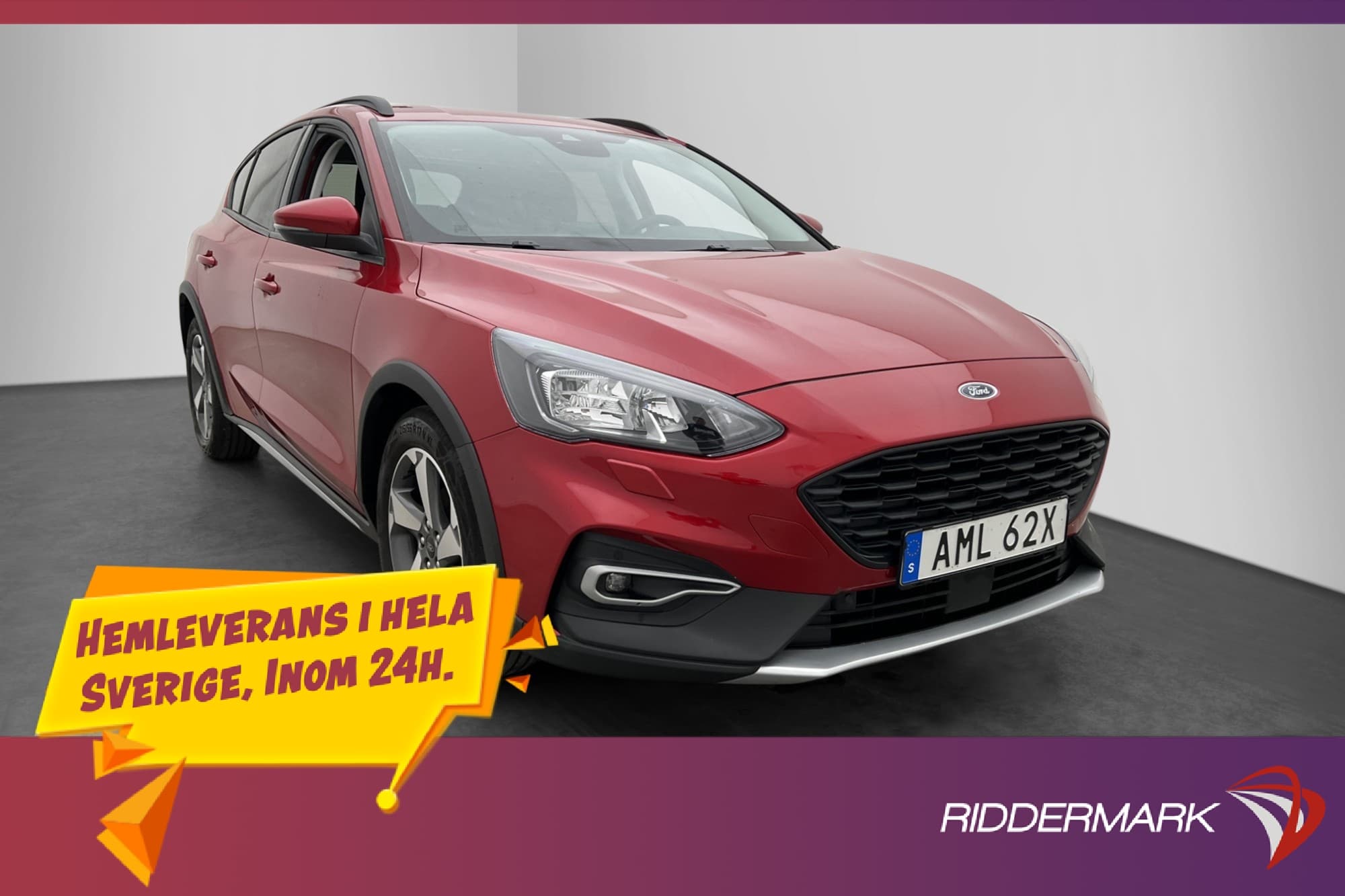 Ford Focus Active 1.0 125hk Titanium Kamera Rattvärme Navi