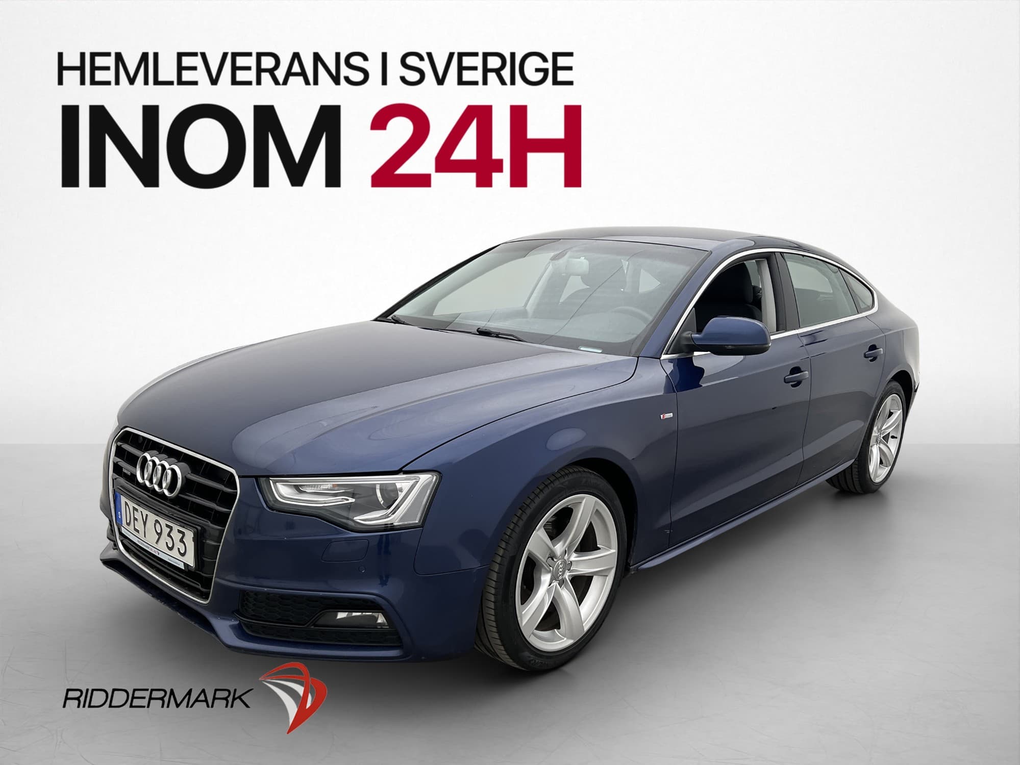 Audi A5 Sportback 2.0 TDI Q 190hk S-Line D-Värmare Dragkrok