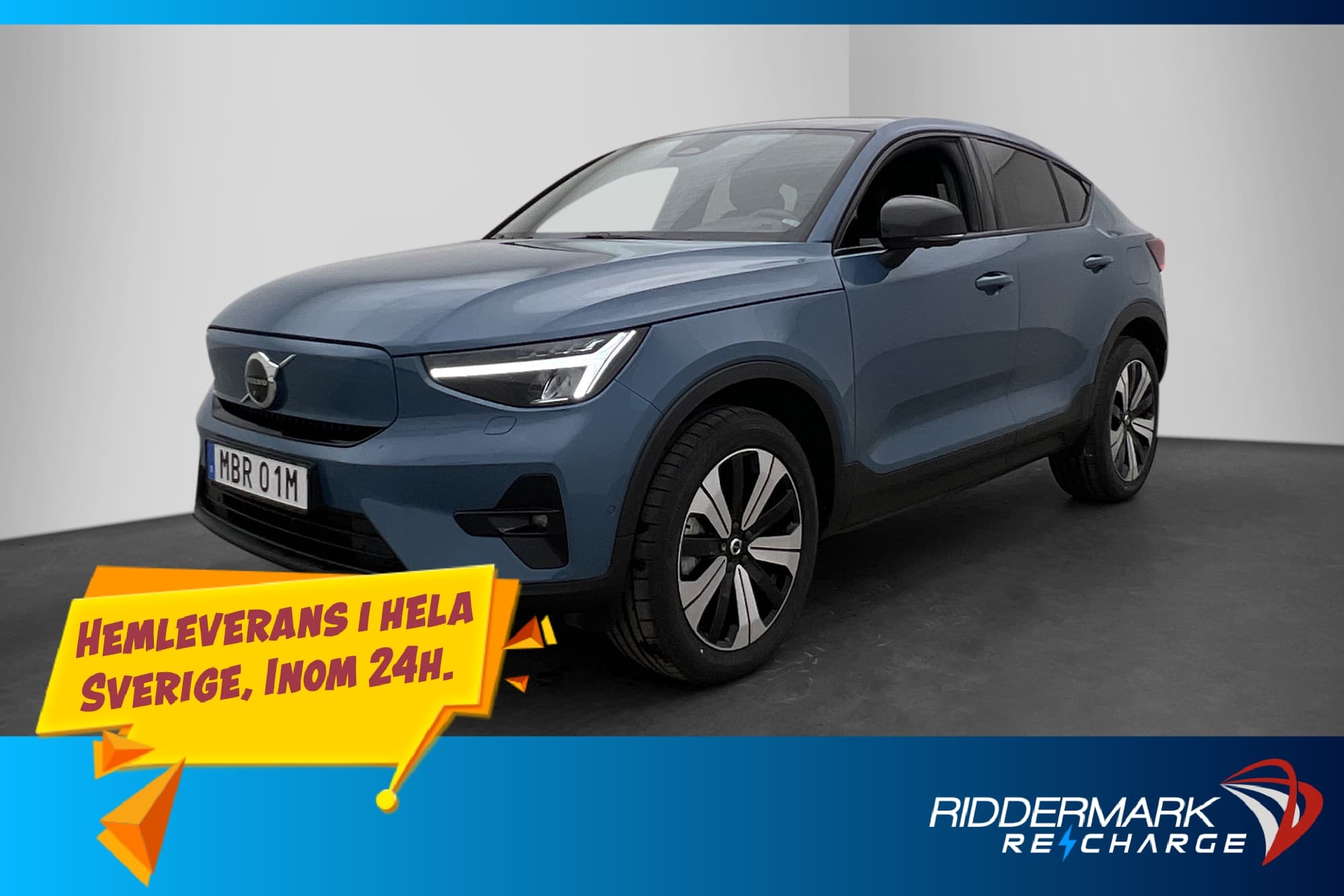 Volvo C40 Recharge Single Motor Ultimate Pano H/K Drag MOMS