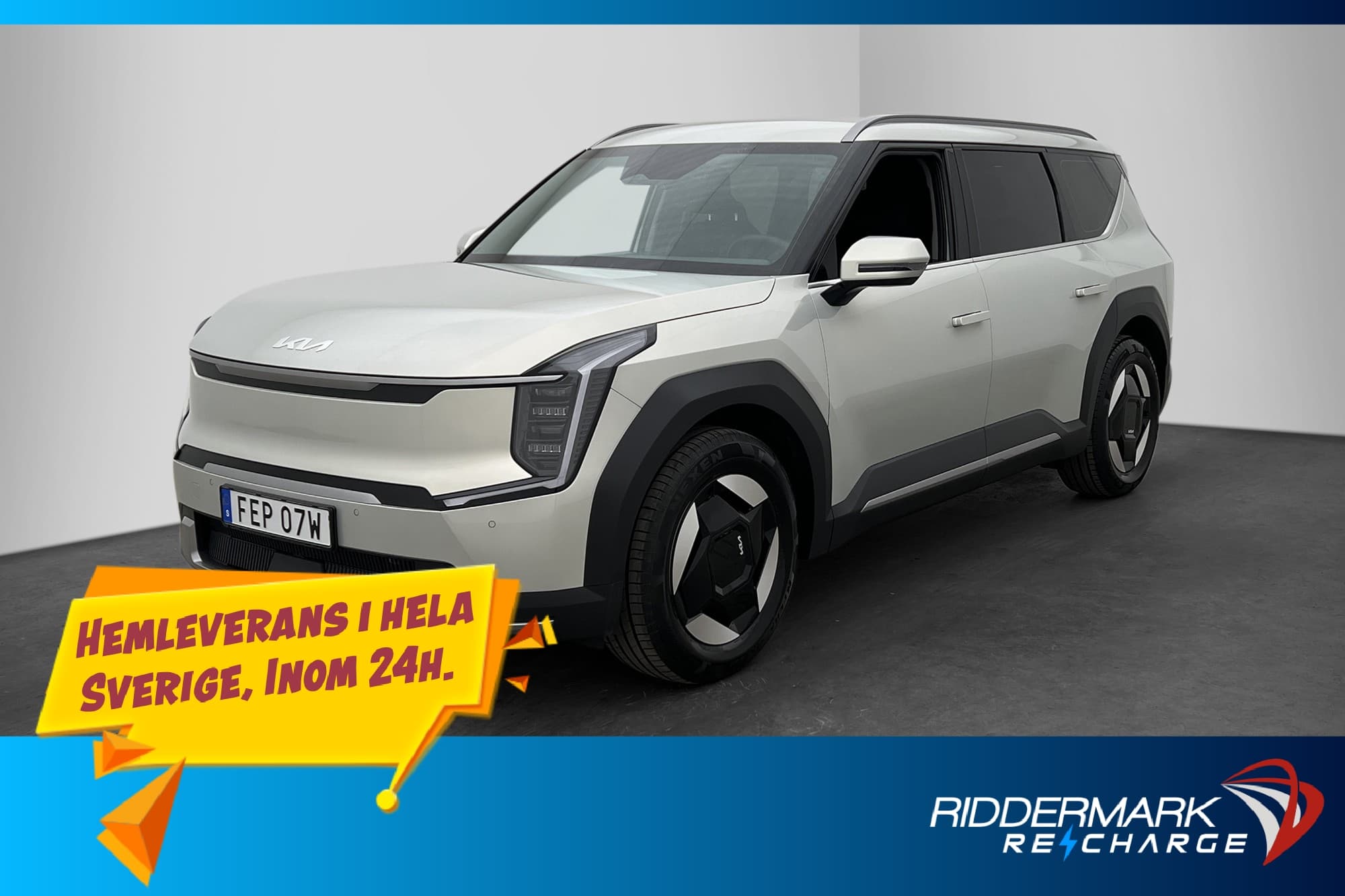 Kia EV9 RWD Standard 218hk 7-Sits Kamera CarPlay Drag MOMS