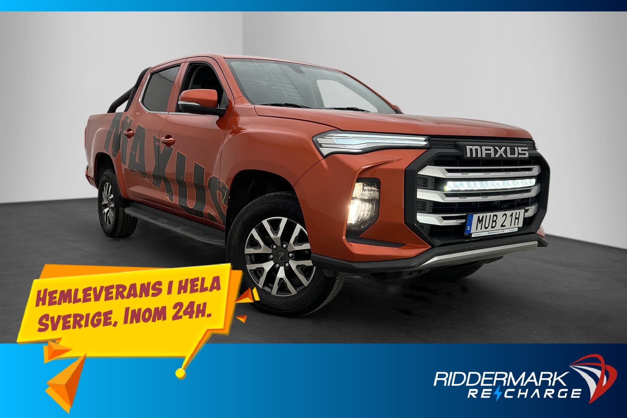 Maxus T90 EV 88.5 kWh 180hk B-Kamera Skinn CARPLAY Moms