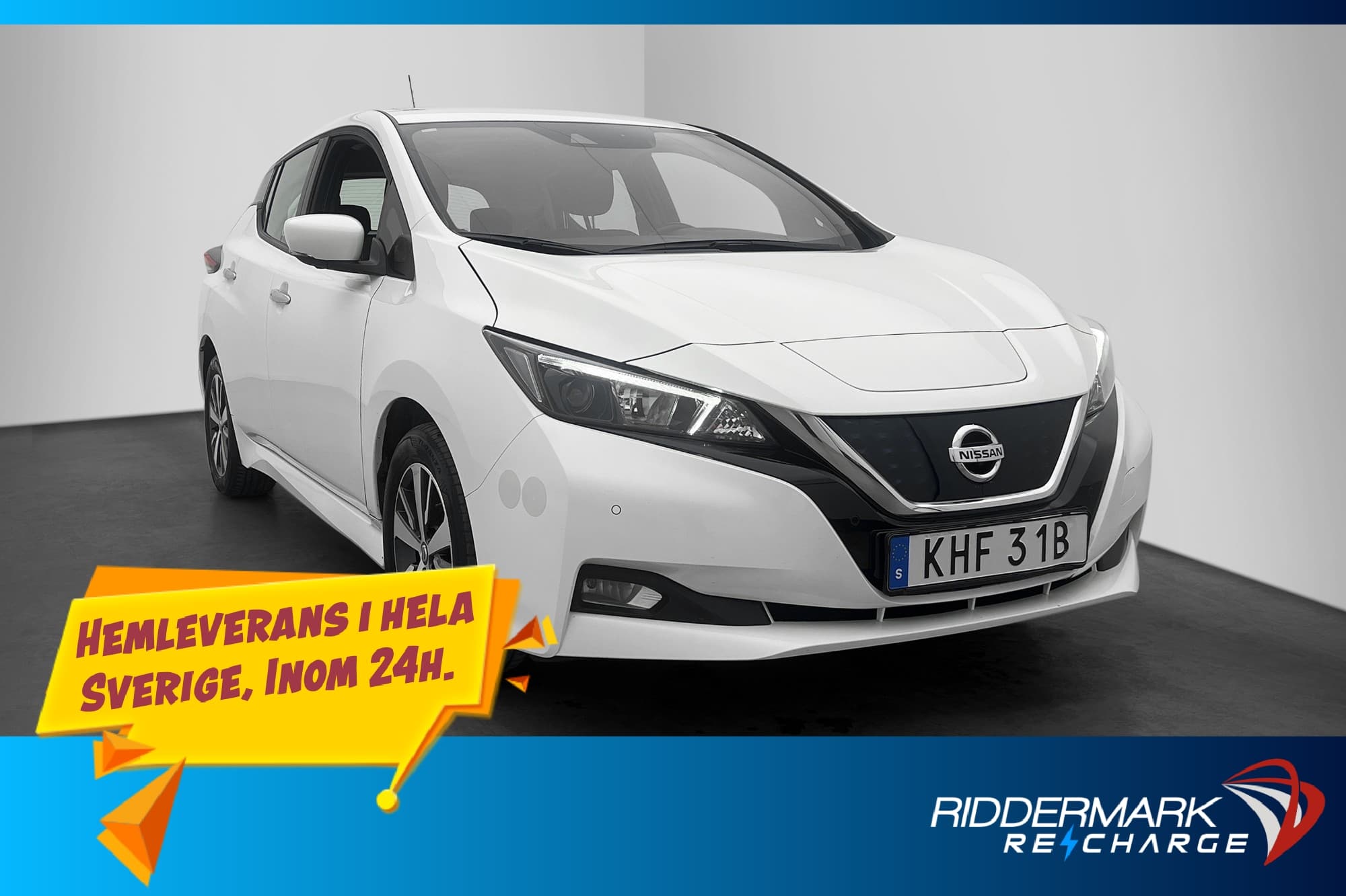 Nissan Leaf 150hk 40 kWh Acenta 360°Kamera Rattvärme MOMS