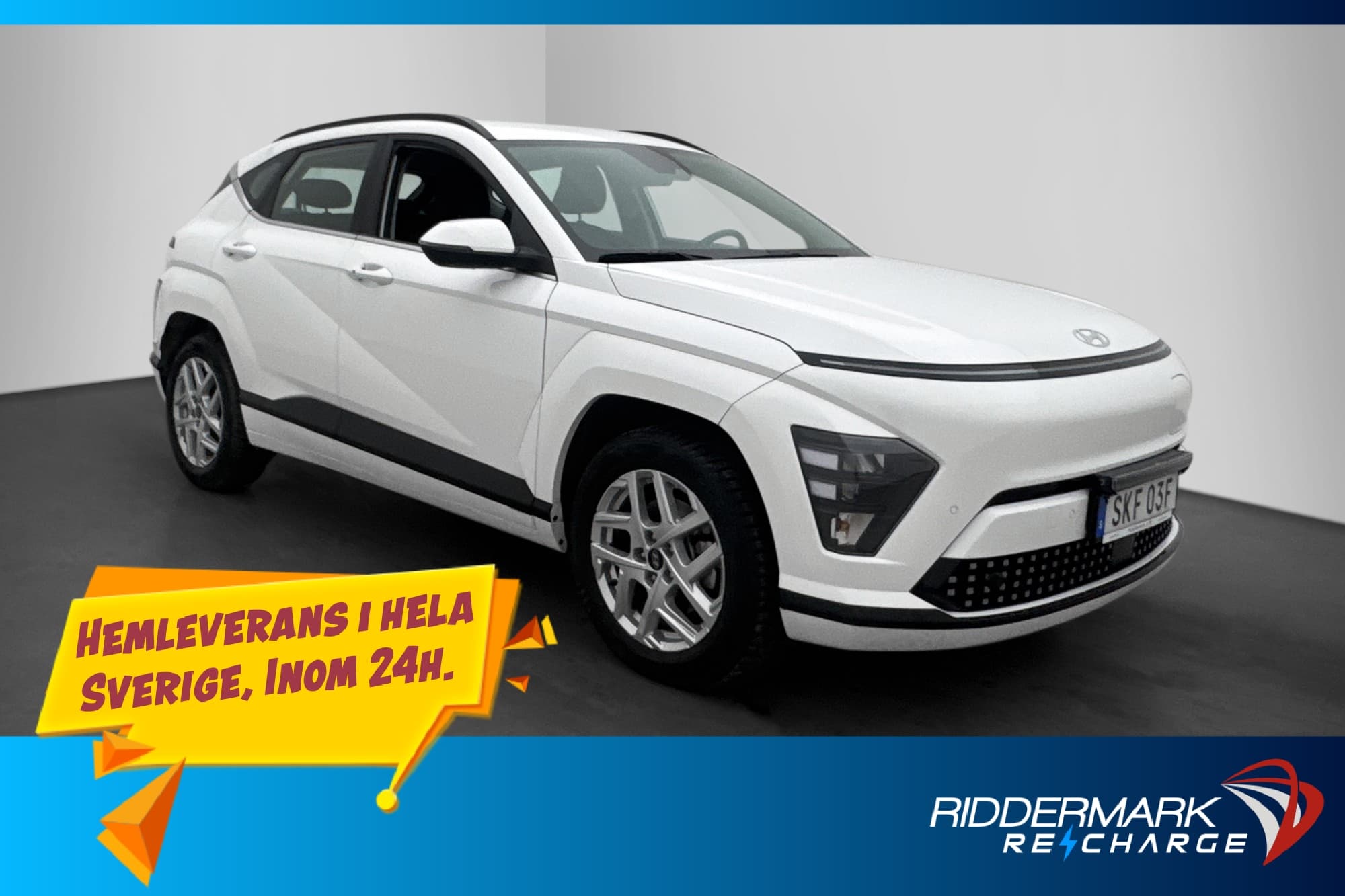 Hyundai Kona Long Range Essential 65,4 kWh 218hk BLIS MOMS