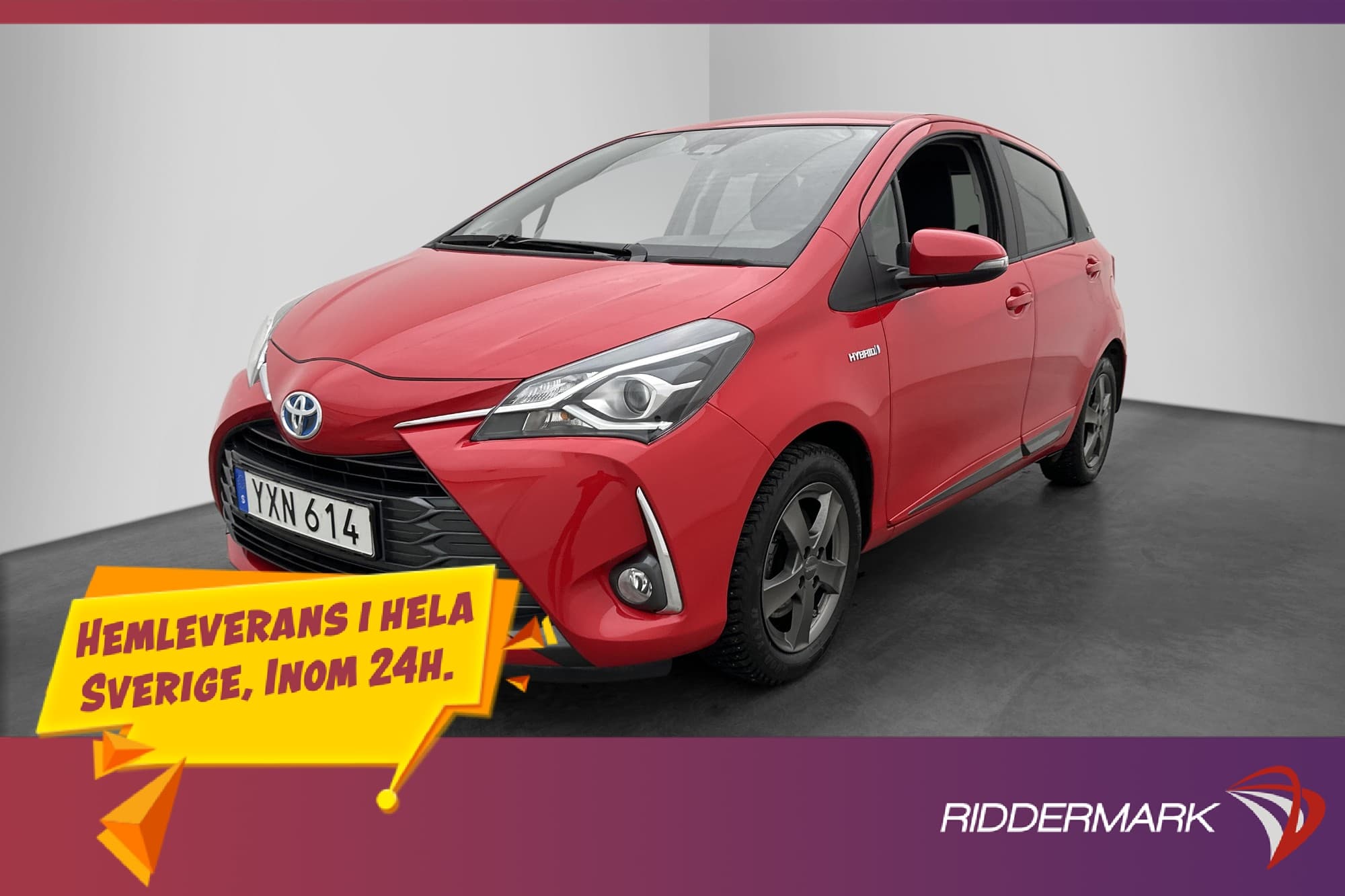 Toyota Yaris Hybrid e-CVT 101hk Y20 Kamera Navi Farthållare