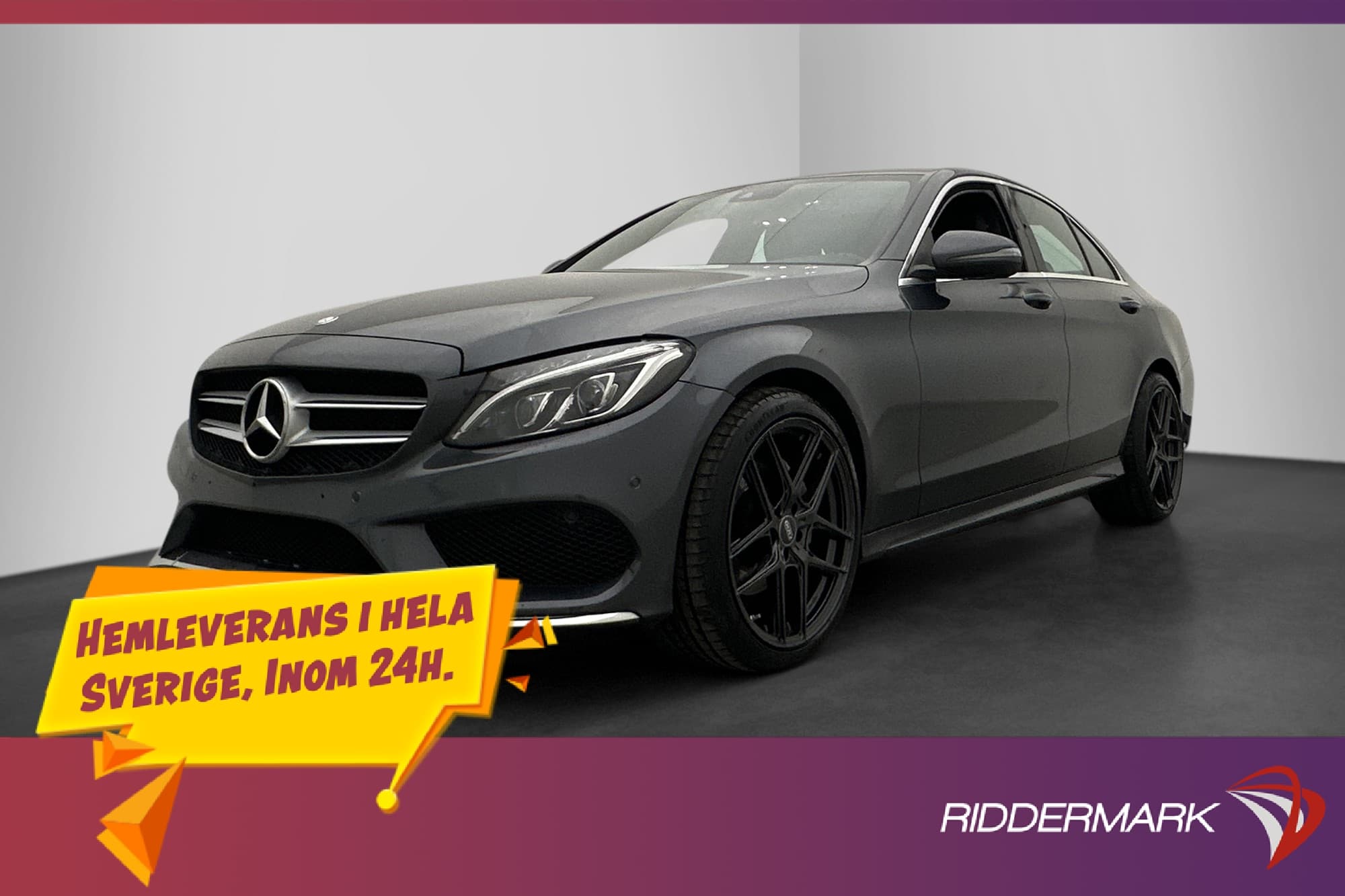 Mercedes-Benz C 220 d 4M 170hk AMG Värmare Burmester Kamera