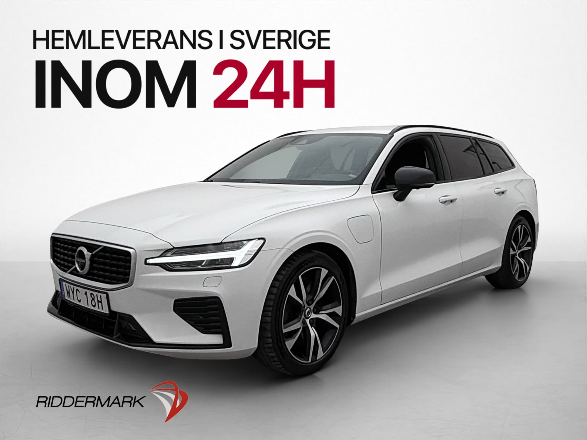 Volvo V60 T8 Recharge 392hk AWD R-Design Värmare 360° Drag