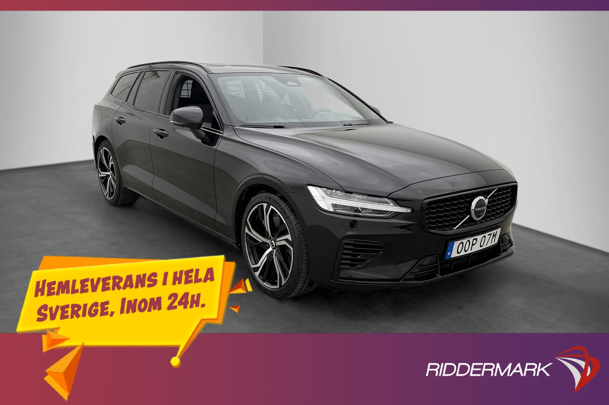 Volvo V60 T8 456hk AWD Ultimate Dark Pano B&W HUD 360° MOMS