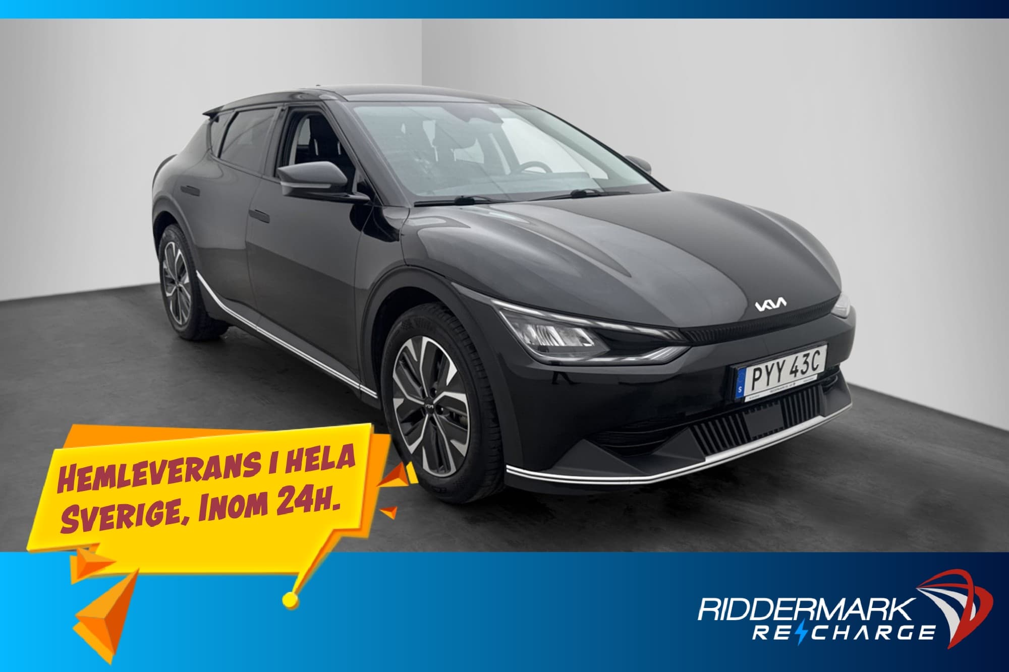 Kia EV6 77.4 kWh 228hk Kamera CarPlay Rattvärme MOMS