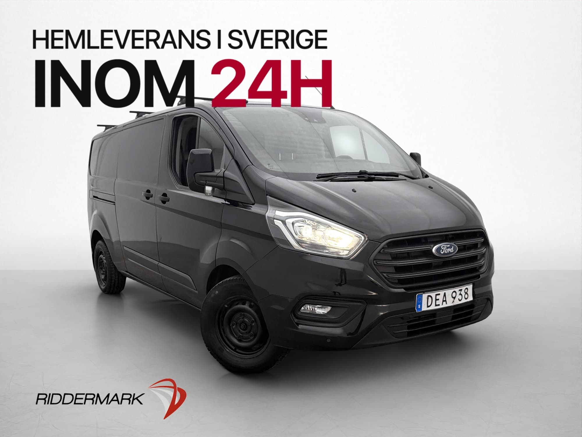 Ford Transit Custom L2 Värmare Dragkrok 3-Sits B-Kamera MOMS