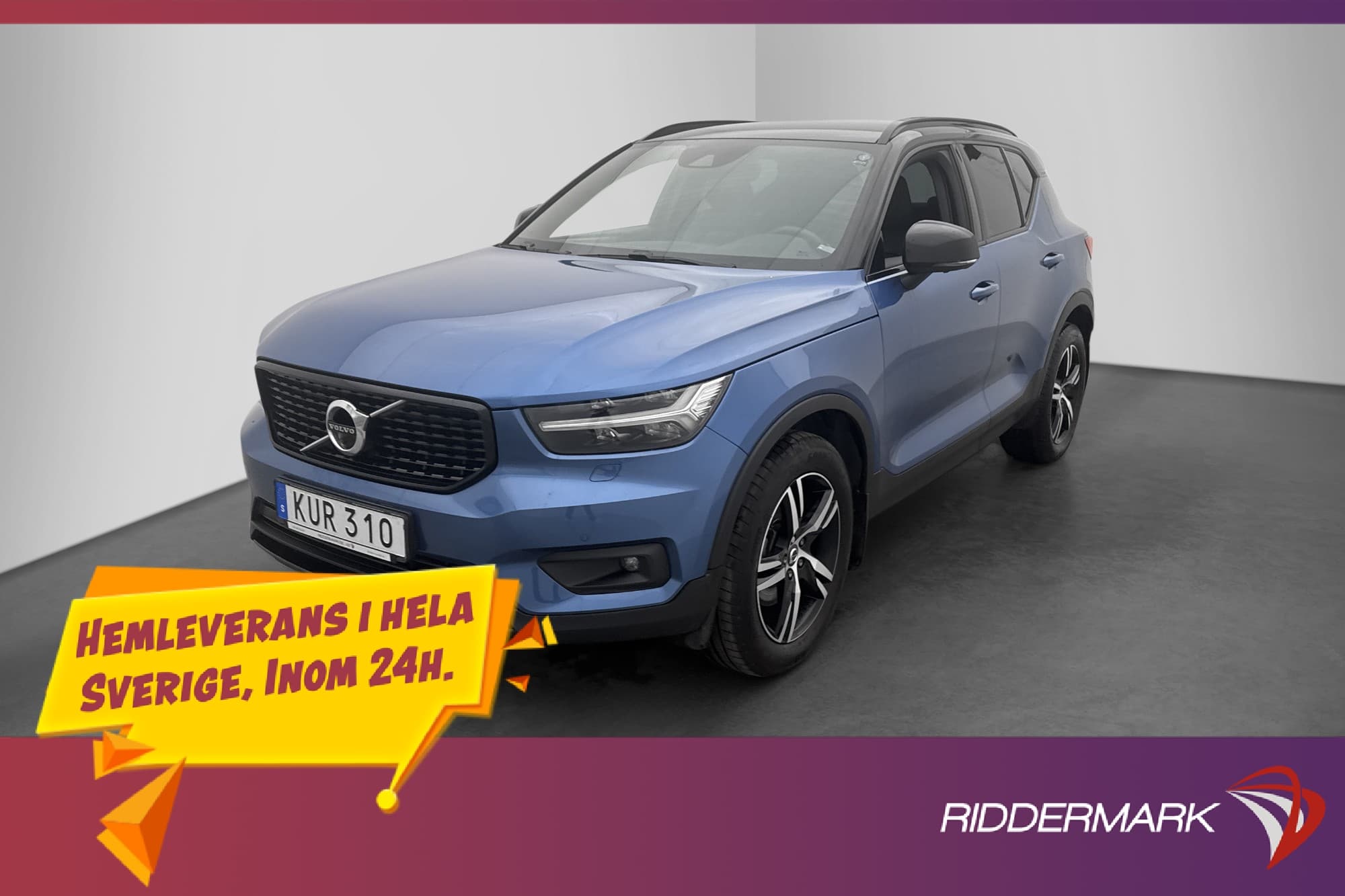 Volvo XC40 D4 AWD R-Design VOC Värmare Drag H/K Skinn 360°