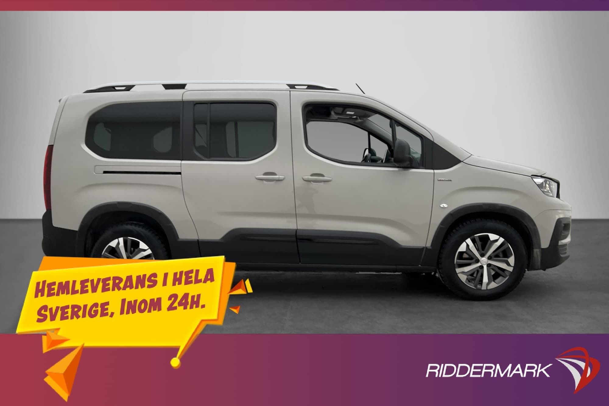 Peugeot Rifter Lång GT-Line 130hk Ny-Kamrem PDC CARPLAY Moms