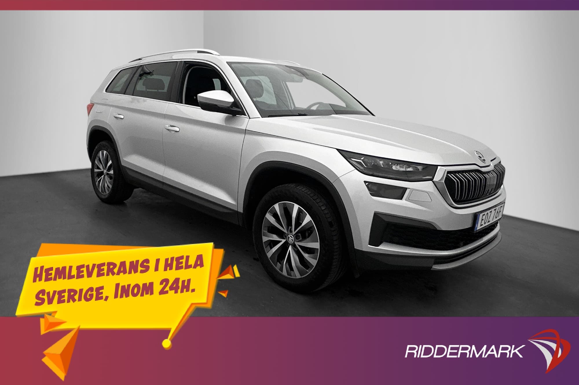 Škoda Kodiaq 2.0 TDI 4x4 7-Sits Skinn Kamera Värmare Drag