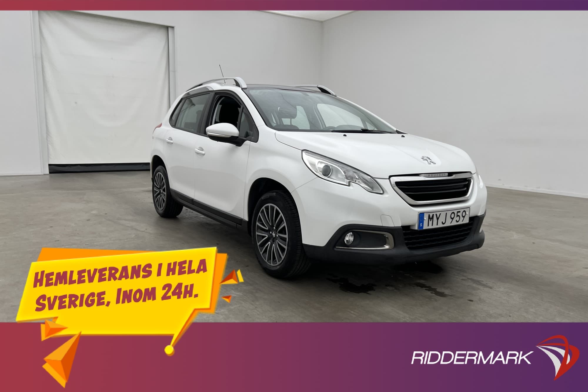Peugeot 2008 1.2 VTi Pano P-Sensorer Bluetooth Farthållare