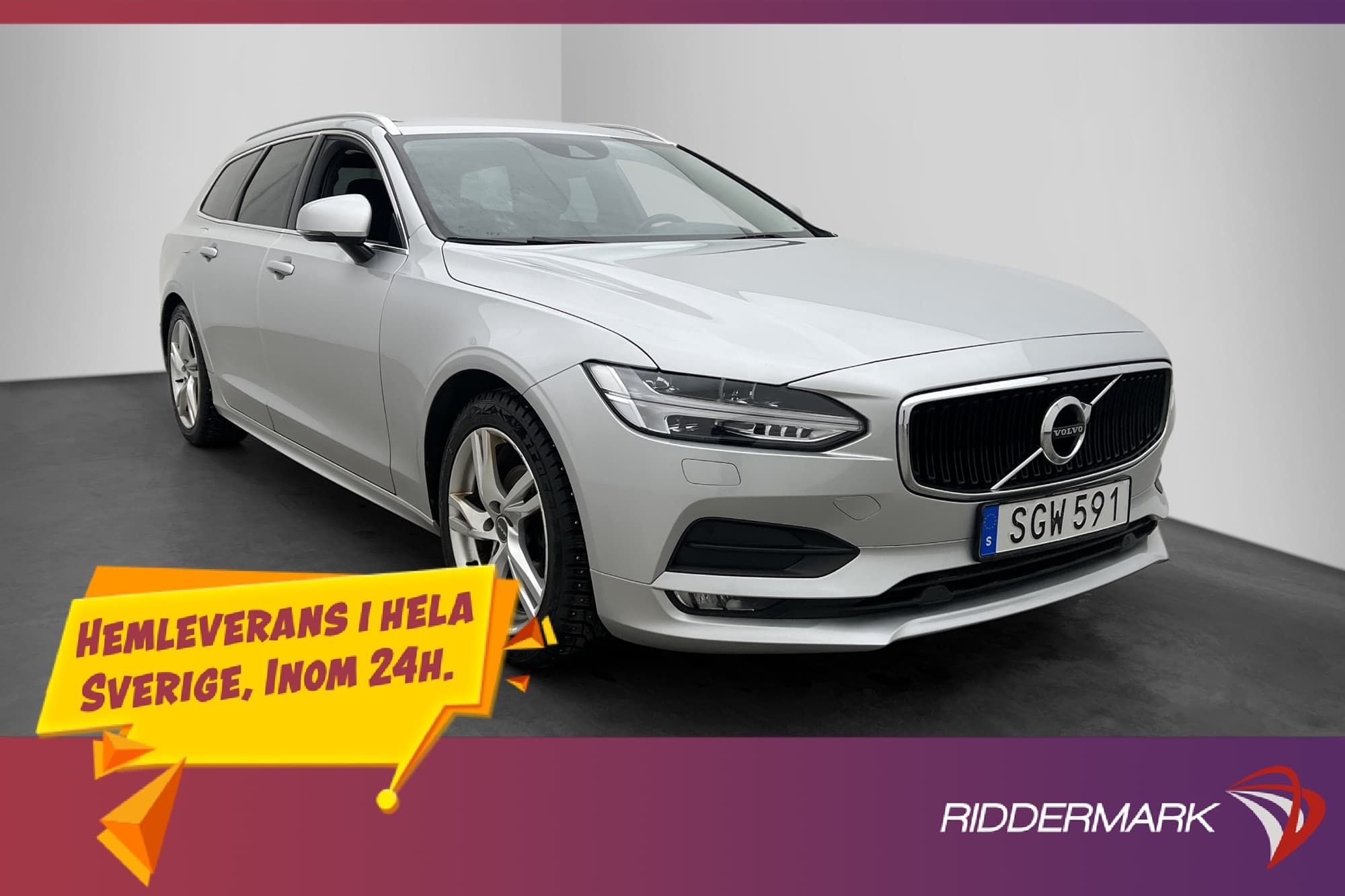 Volvo V90 D4 190hk AWD Momentum Värmare Sensorer Drag