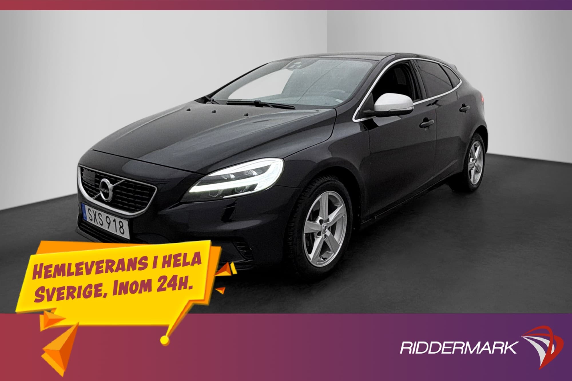Volvo V40 D3 R-Design VOC Värmare Drag Elstol Kamera BLIS