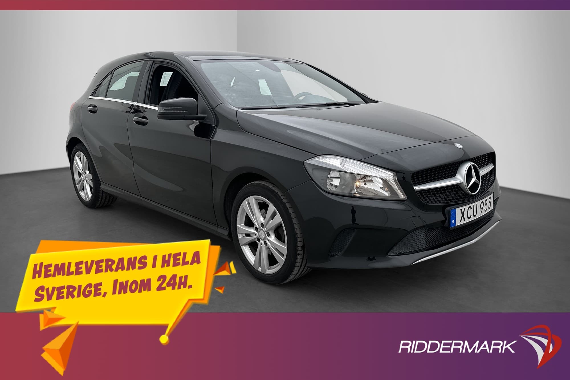 Mercedes-Benz A180 122hk Halvskinn Låg-Skatt 0.56l/mil