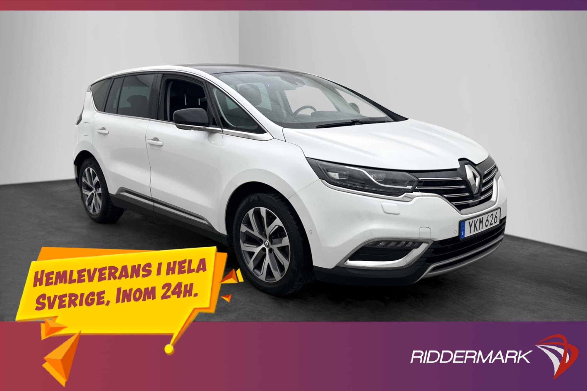 Renault Espace DCi 160hk ZEN 7-Sits Pano Navi Sensorer Drag
