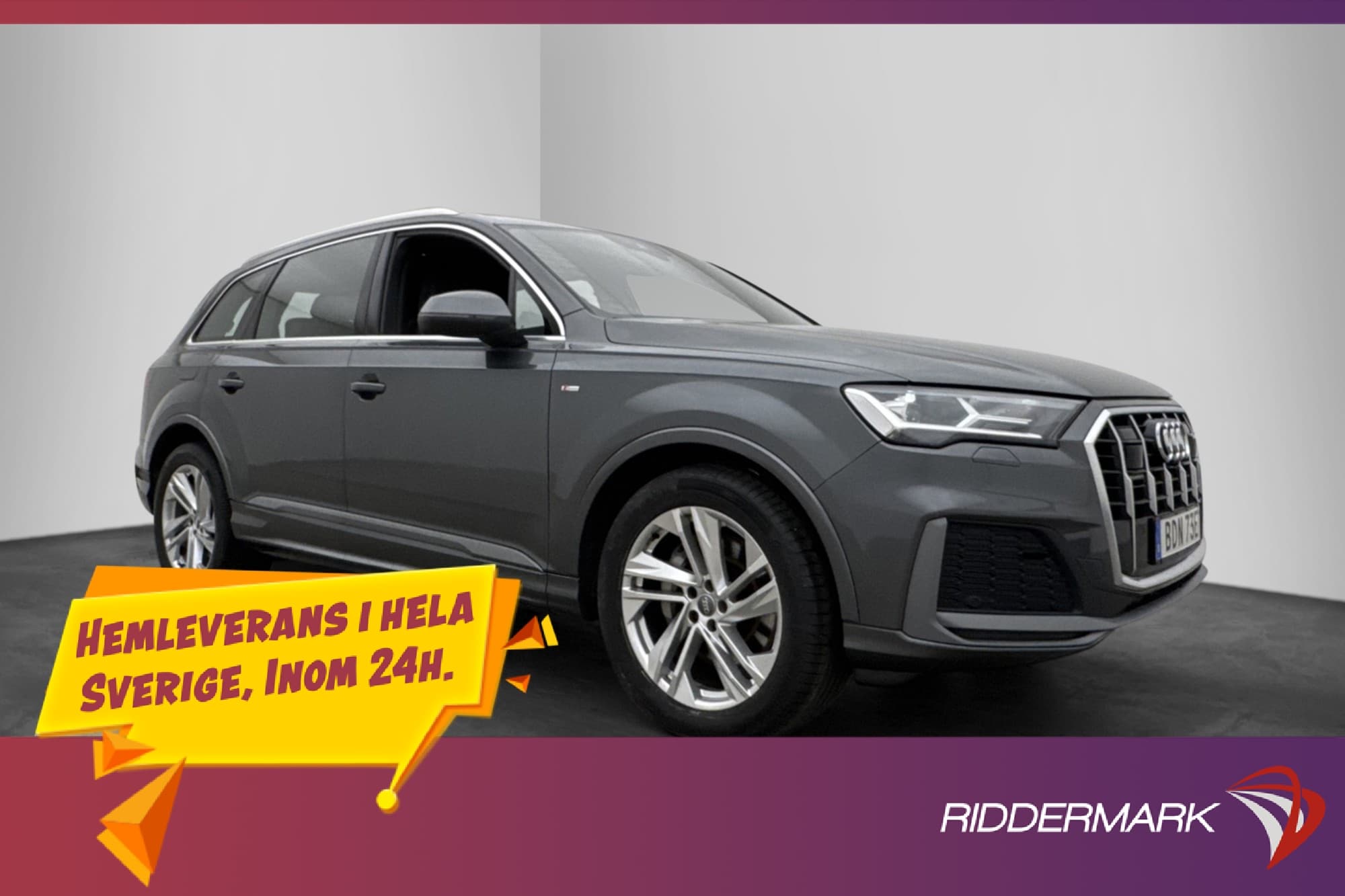 Audi Q7 45 TDI Q 7-Sits S-Line Cockpit Värmare Luftfjäd Drag