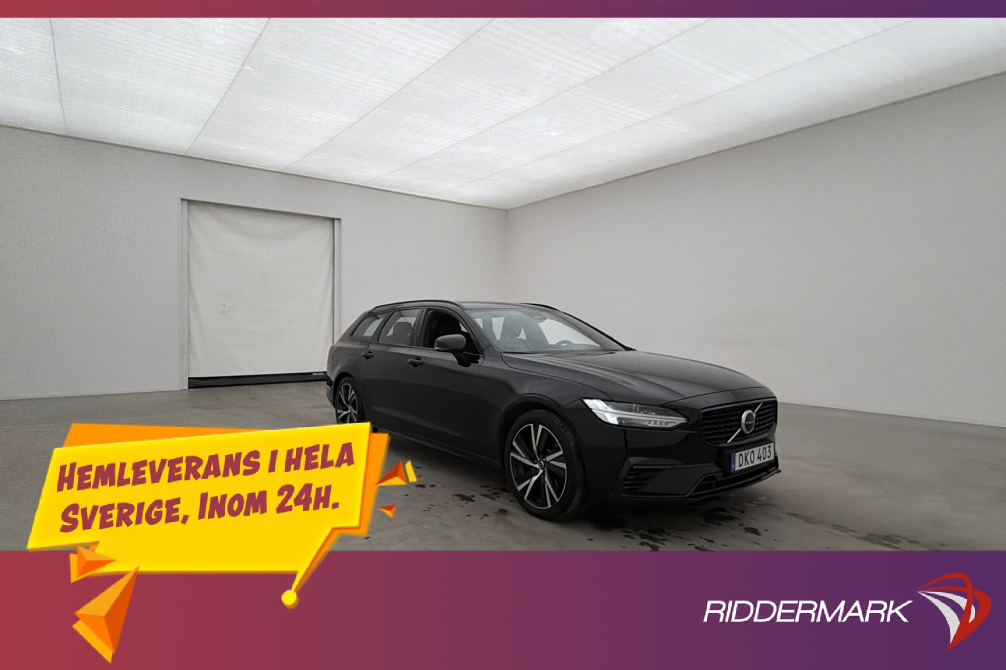 Volvo V90 Recharge T6 340hk R-Design VOC Kamera CarPlay Drag