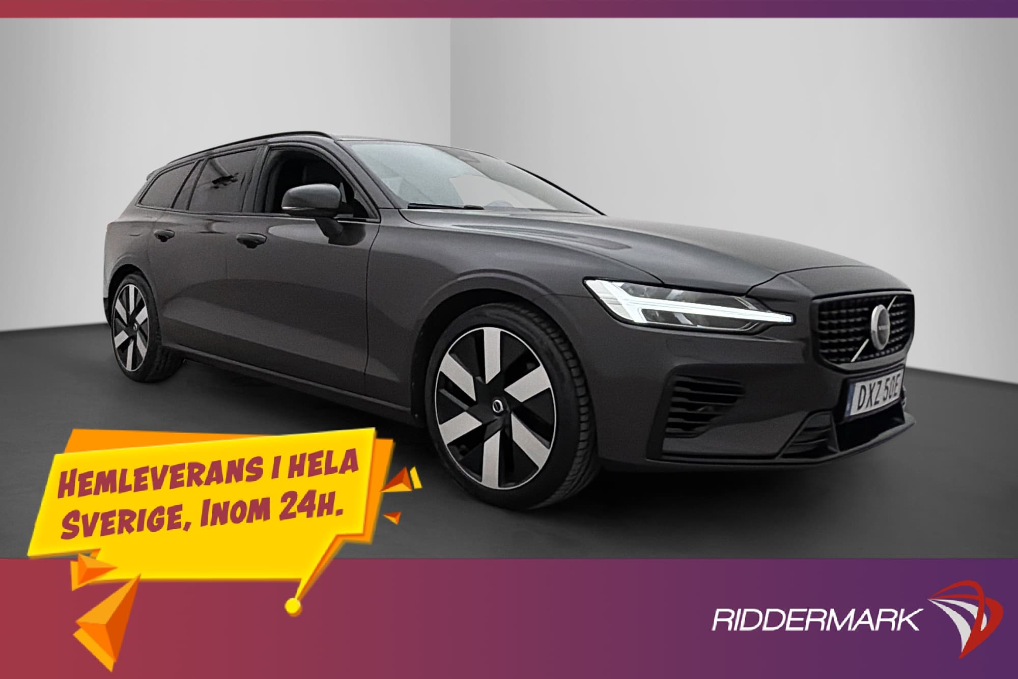 Volvo V60 Recharge T6 AWD R-Design Skinn Kamera Google MOMS