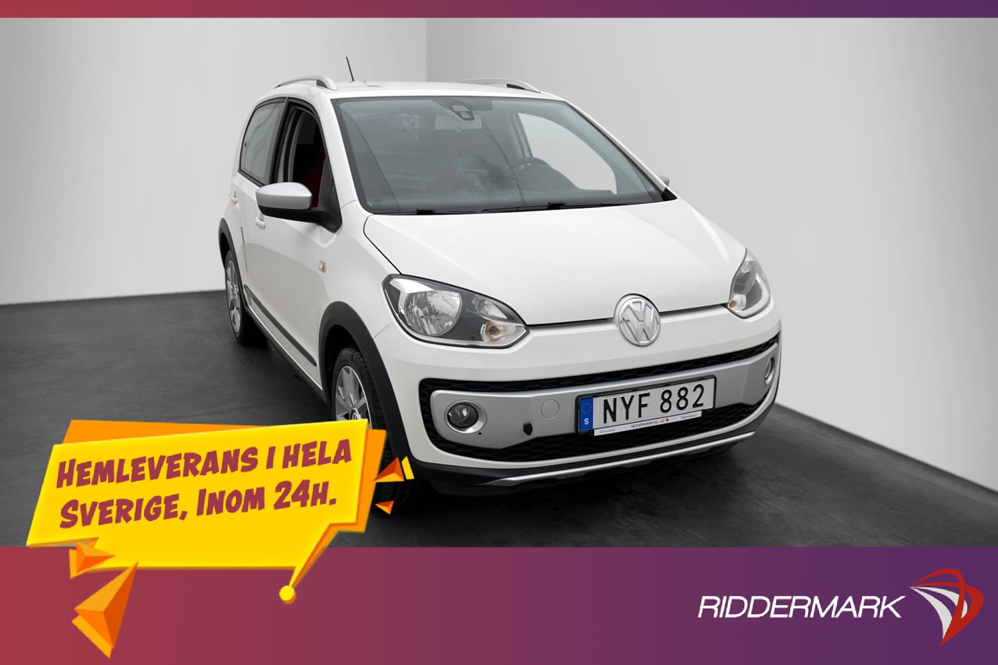Volkswagen UP! Cross 1.0 MPI 75hk M&K-Värmare Farthållare