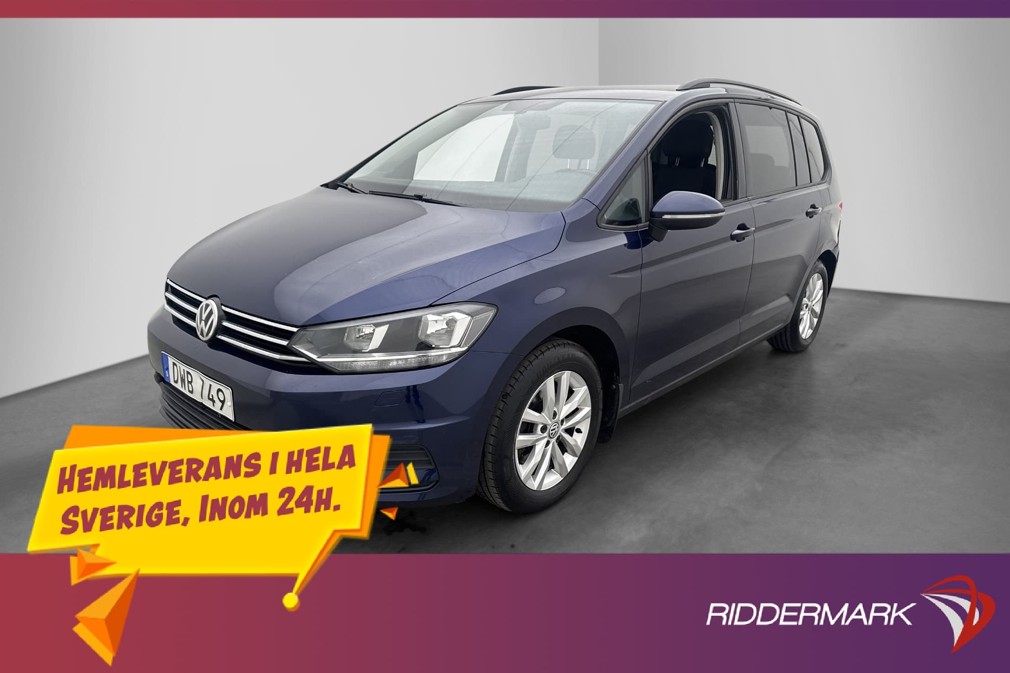 Volkswagen Touran 1.4 TSI 150hk 7-Sits P-Värmare Kamera Drag