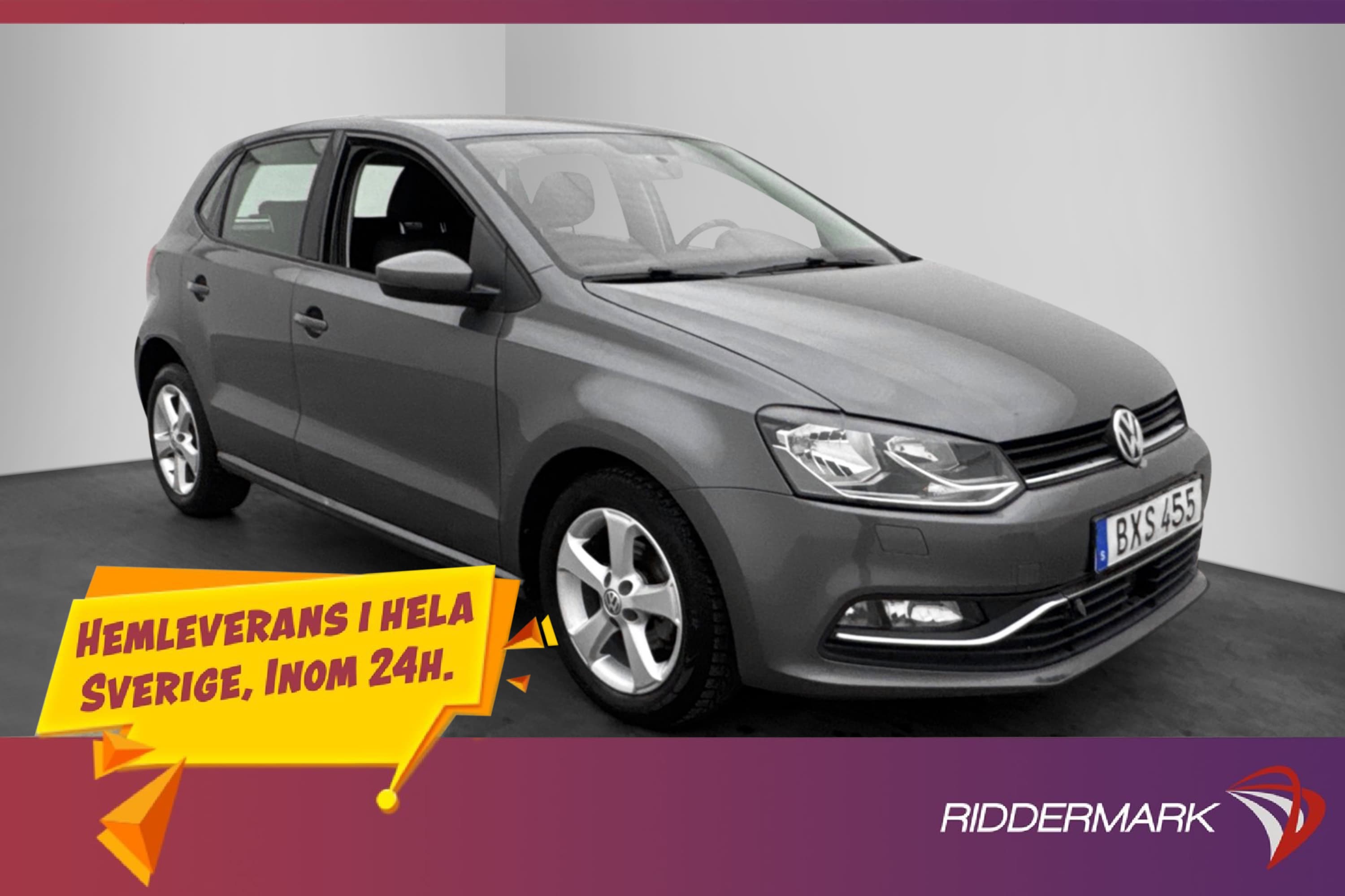 Volkswagen Polo 1.2 TSI 90hk Motorvärmare Bluetooth