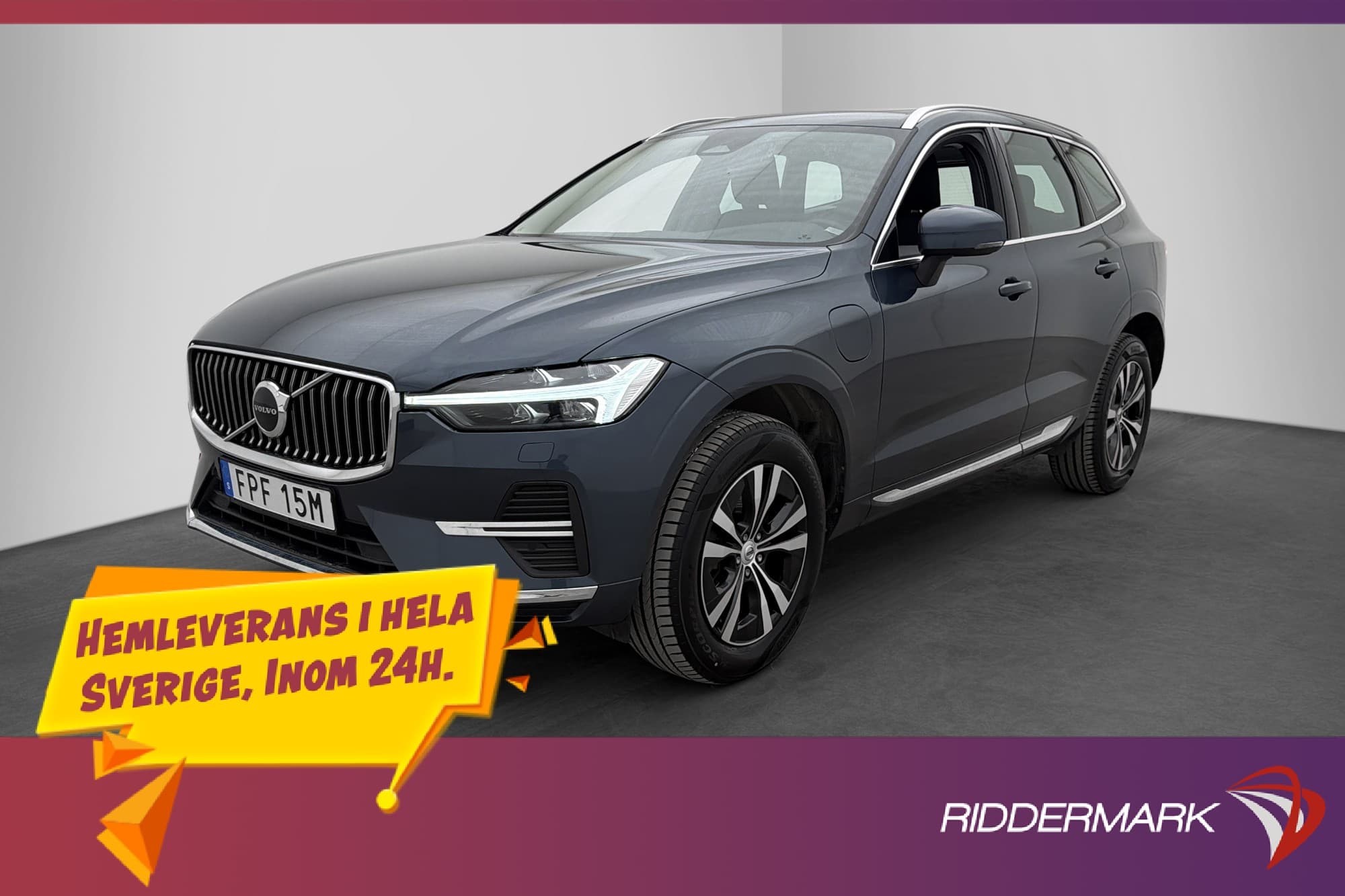 Volvo XC60 Recharge T6 AWD 350hk Core Bright Värm Pano Drag