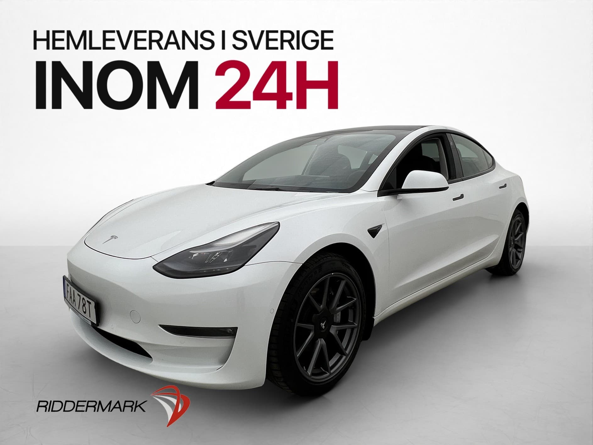 Tesla Model 3 Long Range AWD Värmepump AP Pano Rattvärme