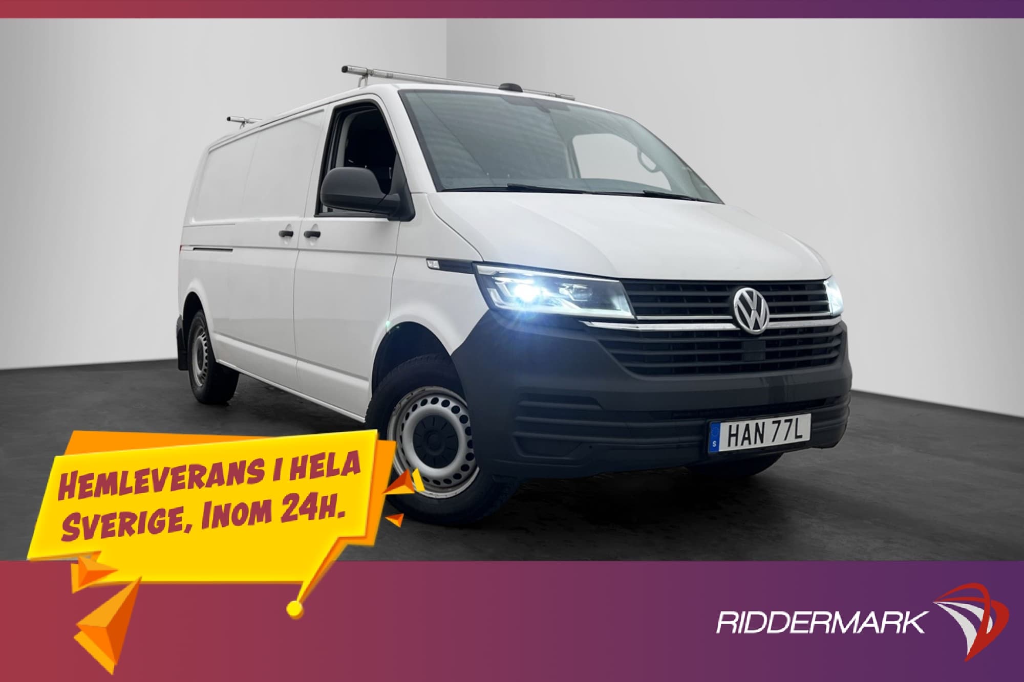 Volkswagen Transporter L2 Värm PDC Drag 2xDörr CARPLAY MOMS