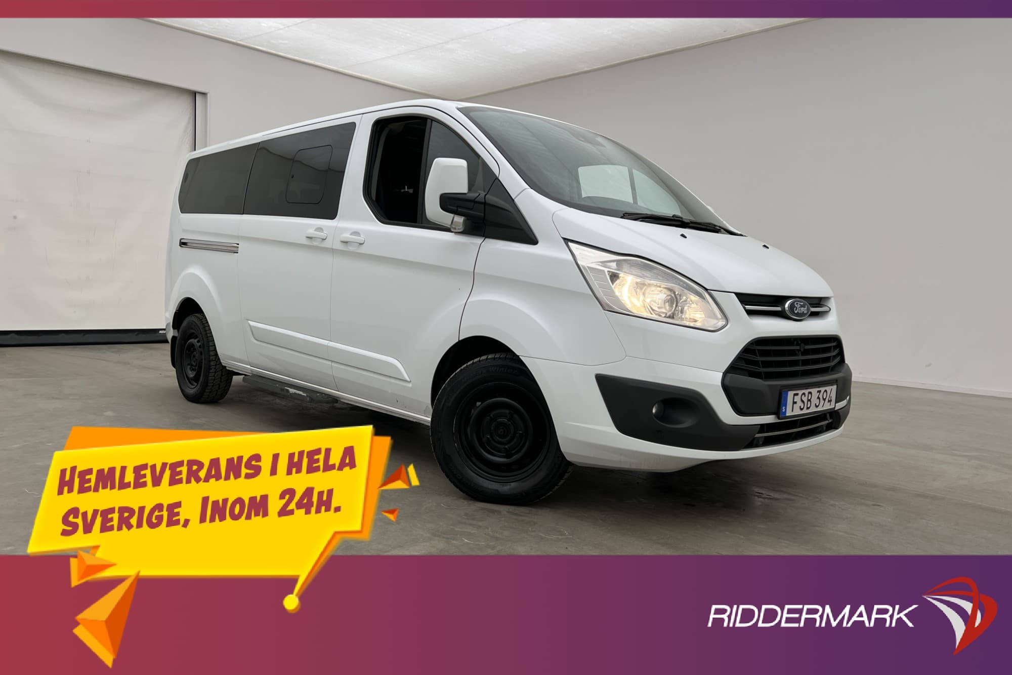 Ford Tourneo Custom Lång Ny-Kamrem Värm Drag B-Kamera 9-Sits