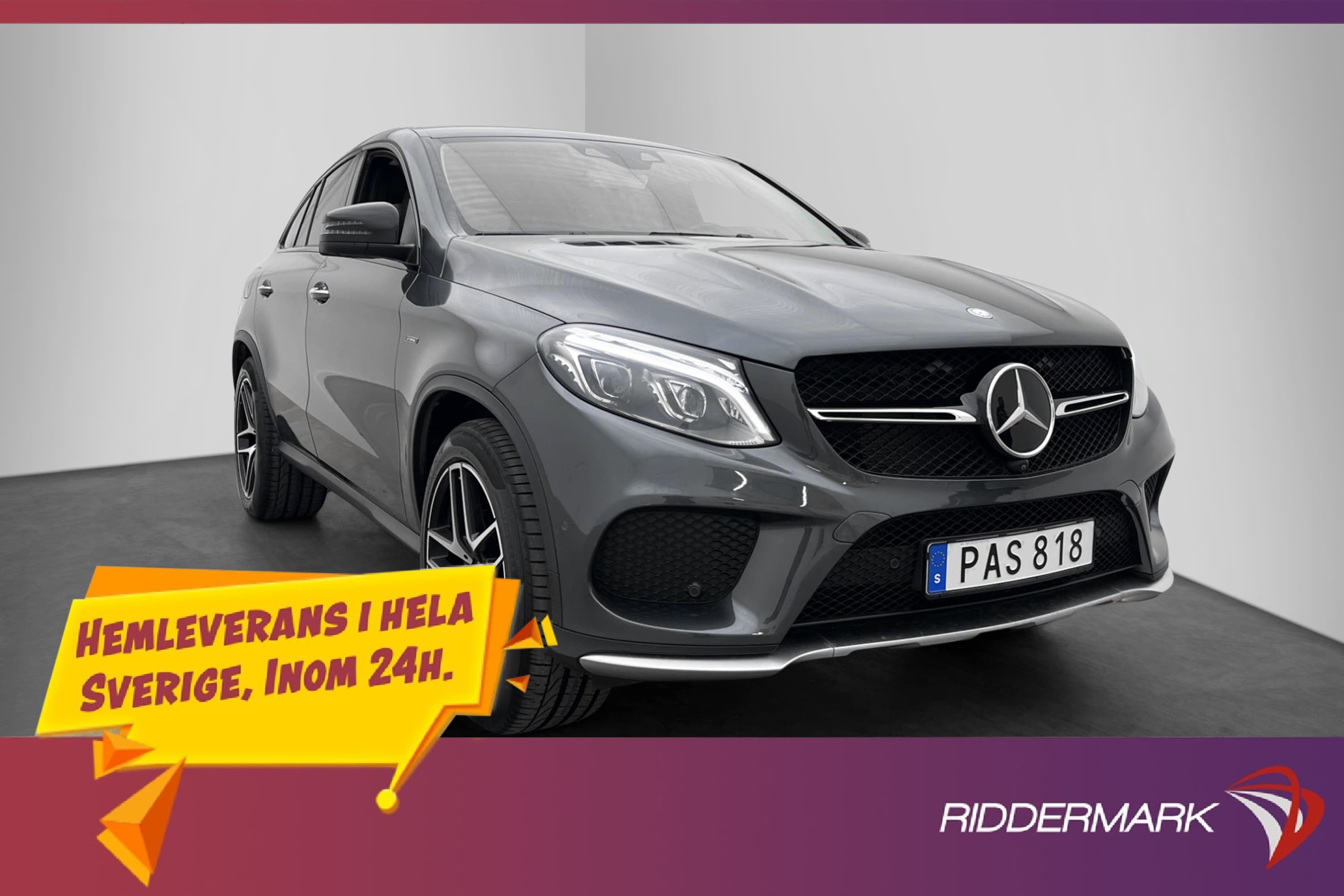 Mercedes-Benz GLE Coupé 450 367hk AMG Navi H/K Skinn 360 HUD