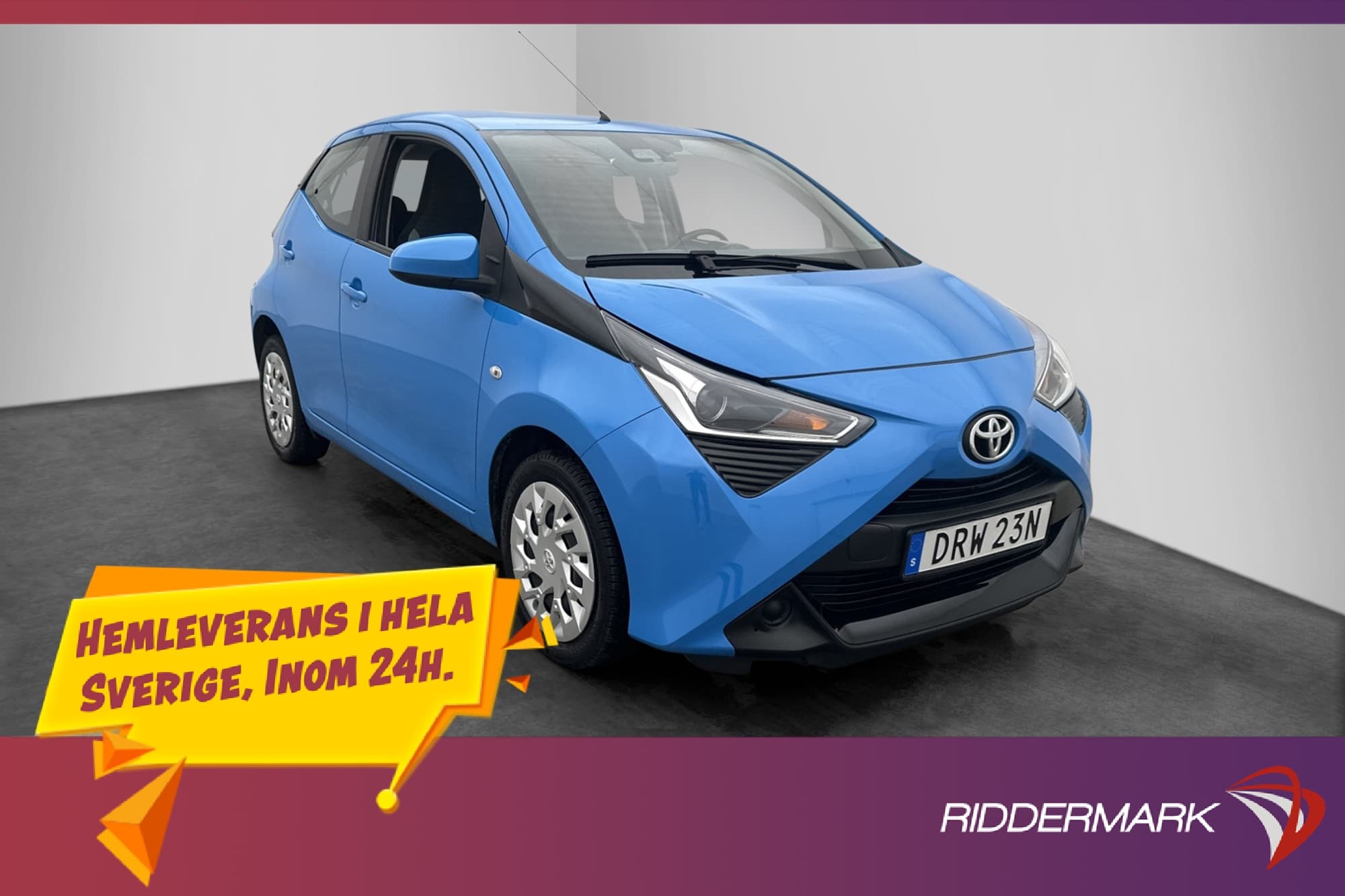 Toyota Aygo 1.0 VVT-i x-shift 72hk X-PLAY Kamera Låg skatt