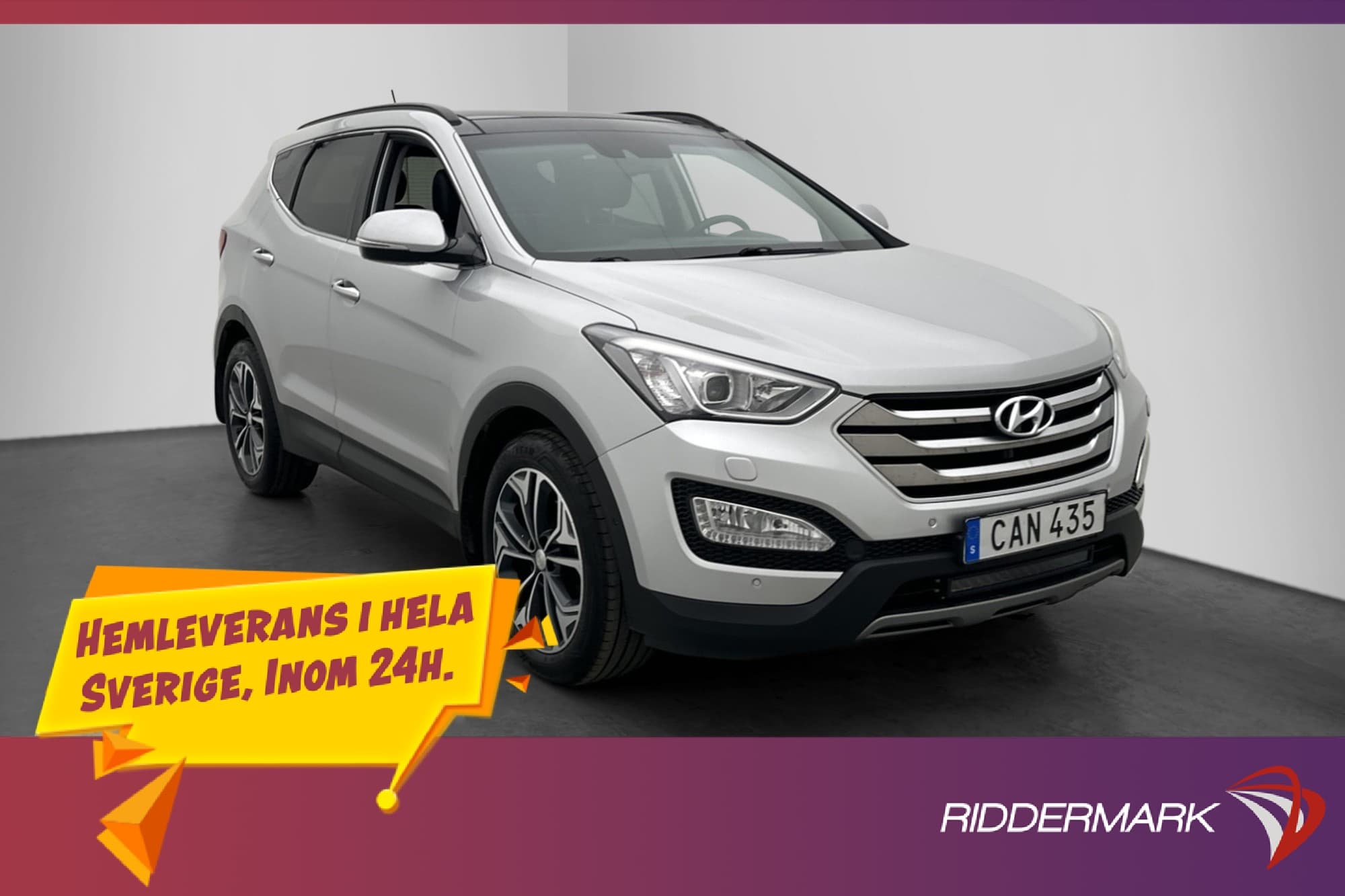 Hyundai Santa Fe 2.2 CRDi 4WD 7-Sits Pano B-Kam Skinn Drag