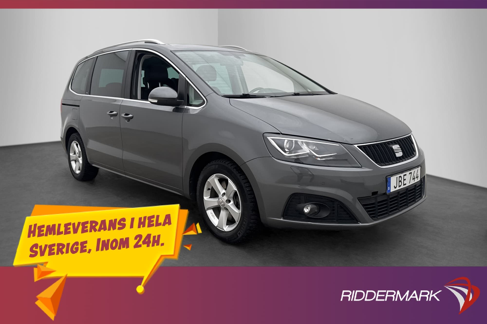 SEAT Alhambra 2.0 TDI 4Drive 7 Sits D-Värm El-dörr Pano Drag