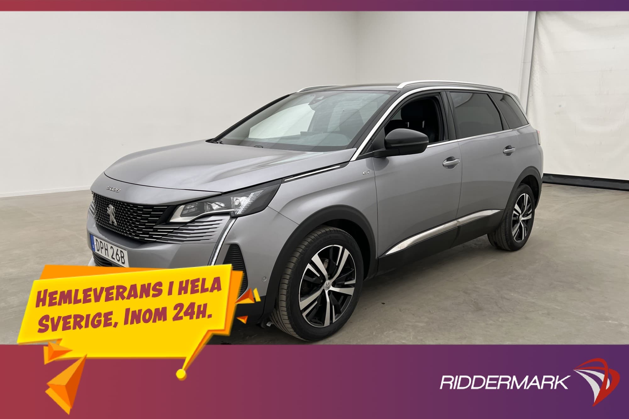 Peugeot 5008 1.2 PureTech 131hk GT 7-sits Kamera Drag Navi