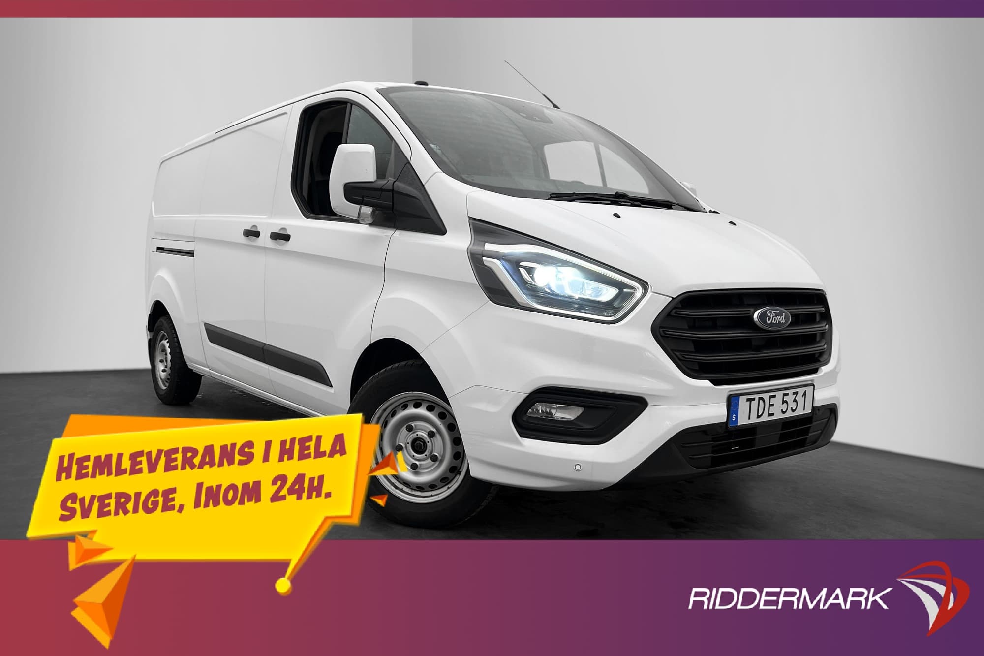 Ford Transit Custom 300 L2 Värmare V-Inredning Kamera MOMS