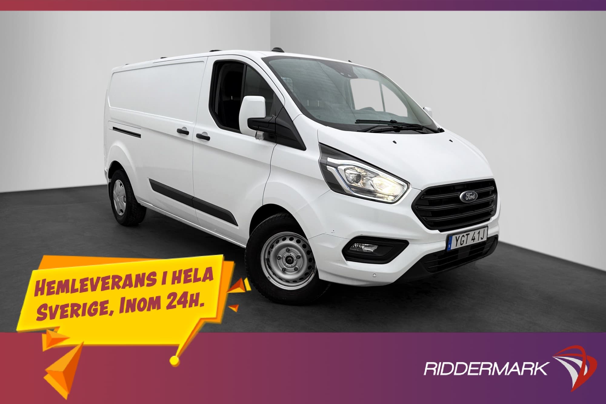 Ford Transit Custom L2 130hk Värm Drag B-Kamera MOMS 1-Ägare