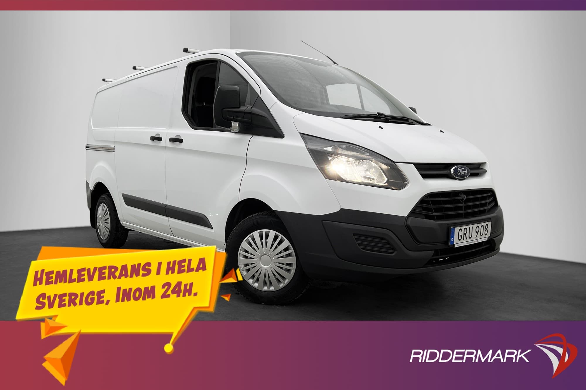 Ford Transit Custom 270 Värm 2xDörr Drag Takräck Farthållare