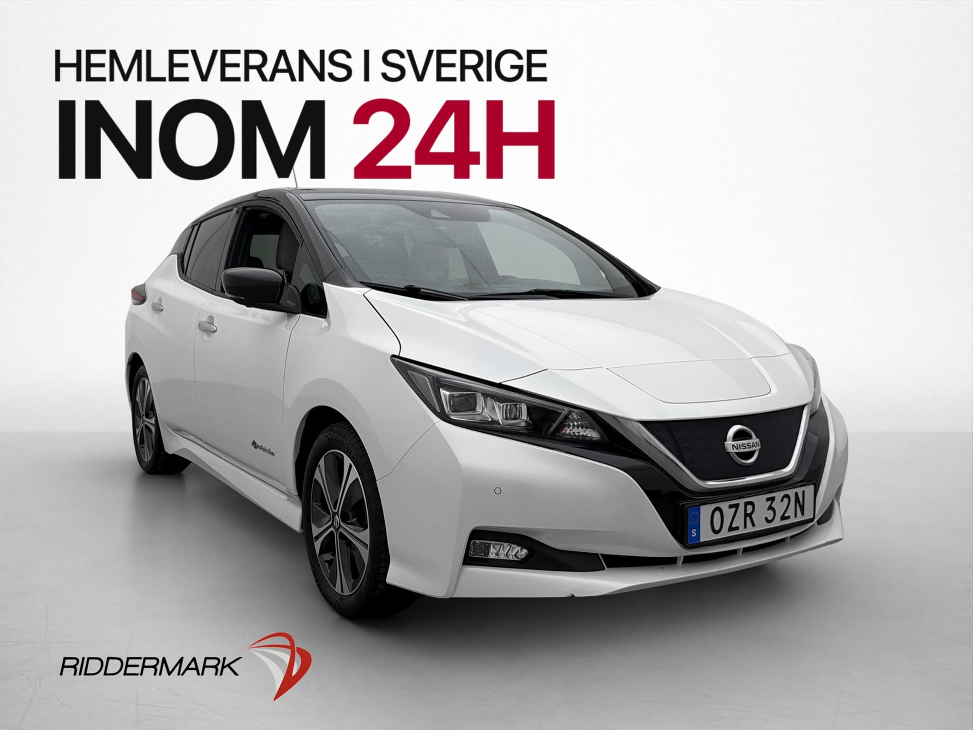 Nissan Leaf 150hk 40 kWh Tekna Bose 360° Navi Rattvärme