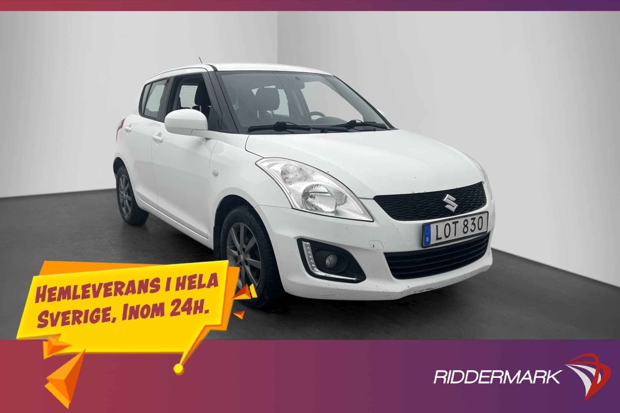 Suzuki Swift 1.2 VVT 94hk Farthållare 0.44l/mil Låg-Årsskatt