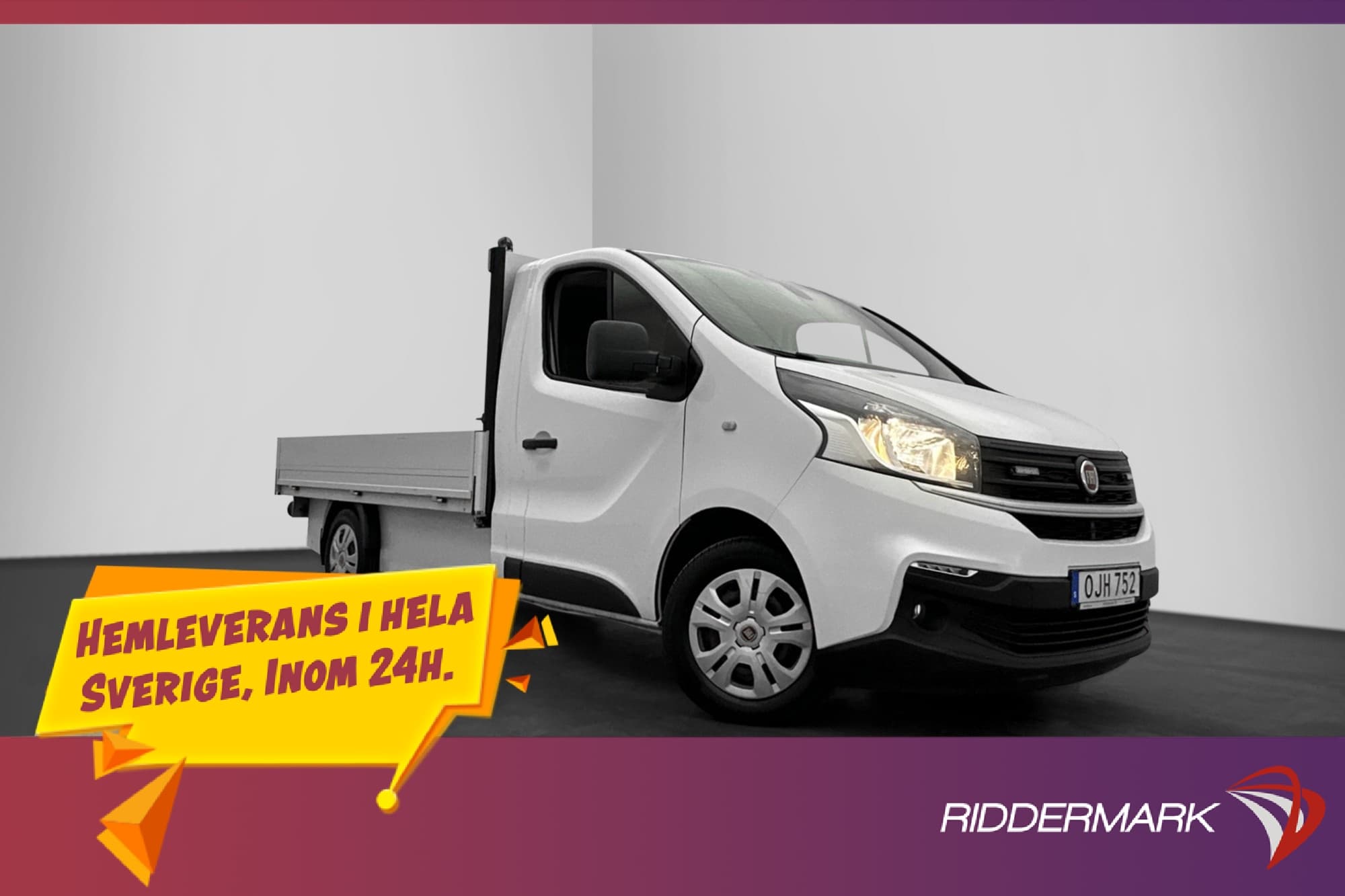 Fiat Talento PICKUP Värmare Dragkrok 3-Sits FLAKBIL MOMS