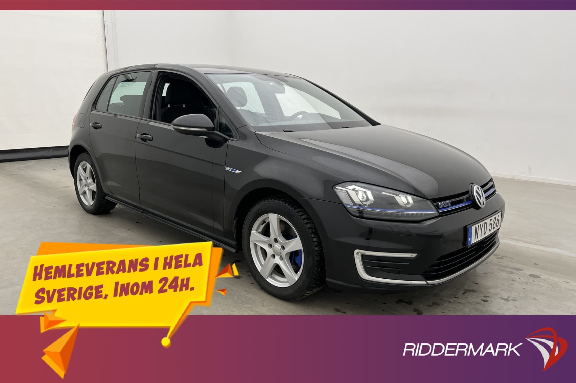 Volkswagen Golf GTE 204hk Dragkrok Kamera CarPlay Två-bruk