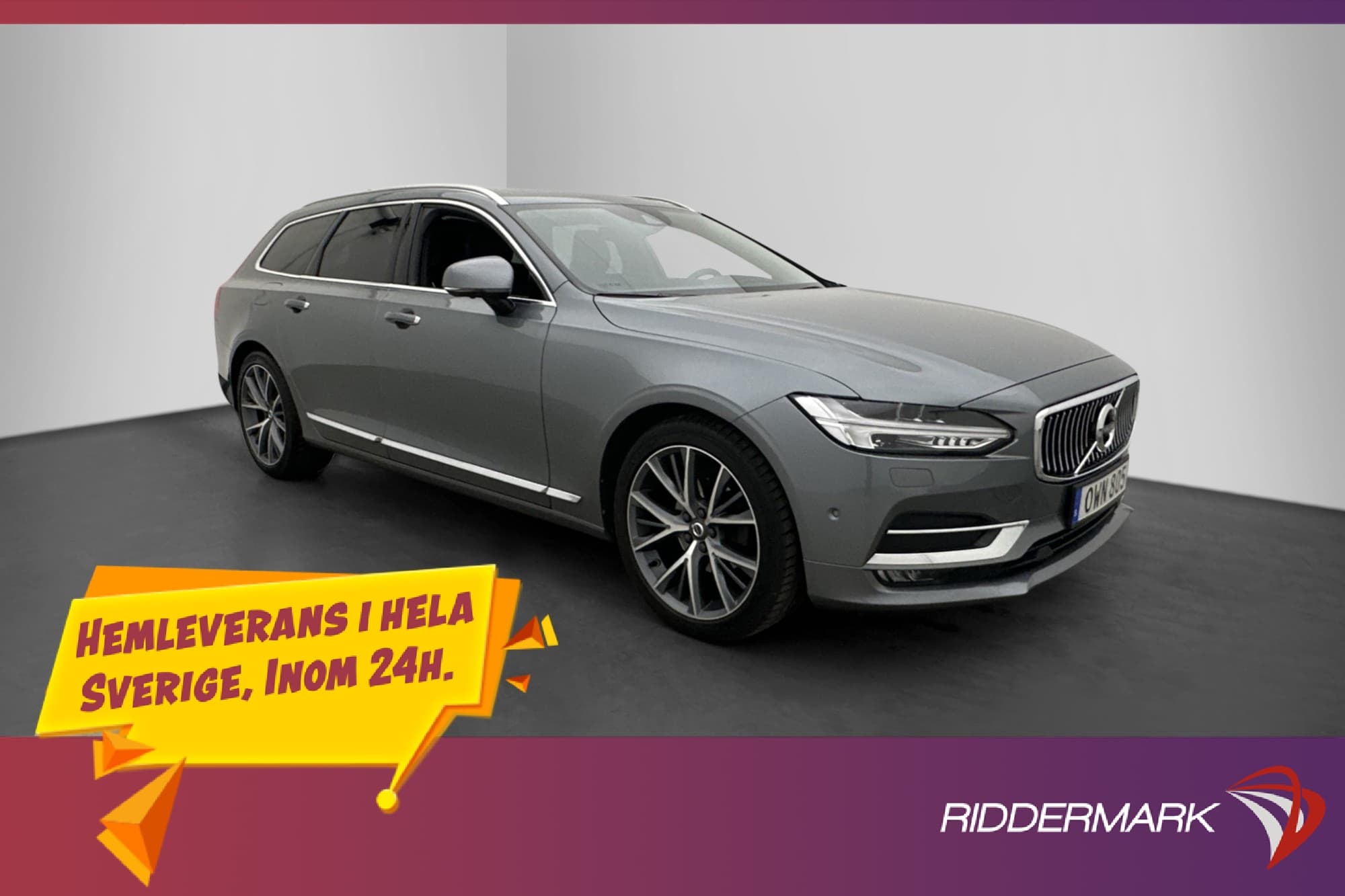 Volvo V90 D4 AWD Inscription Värmare Skinn 360° CarPlay HUD