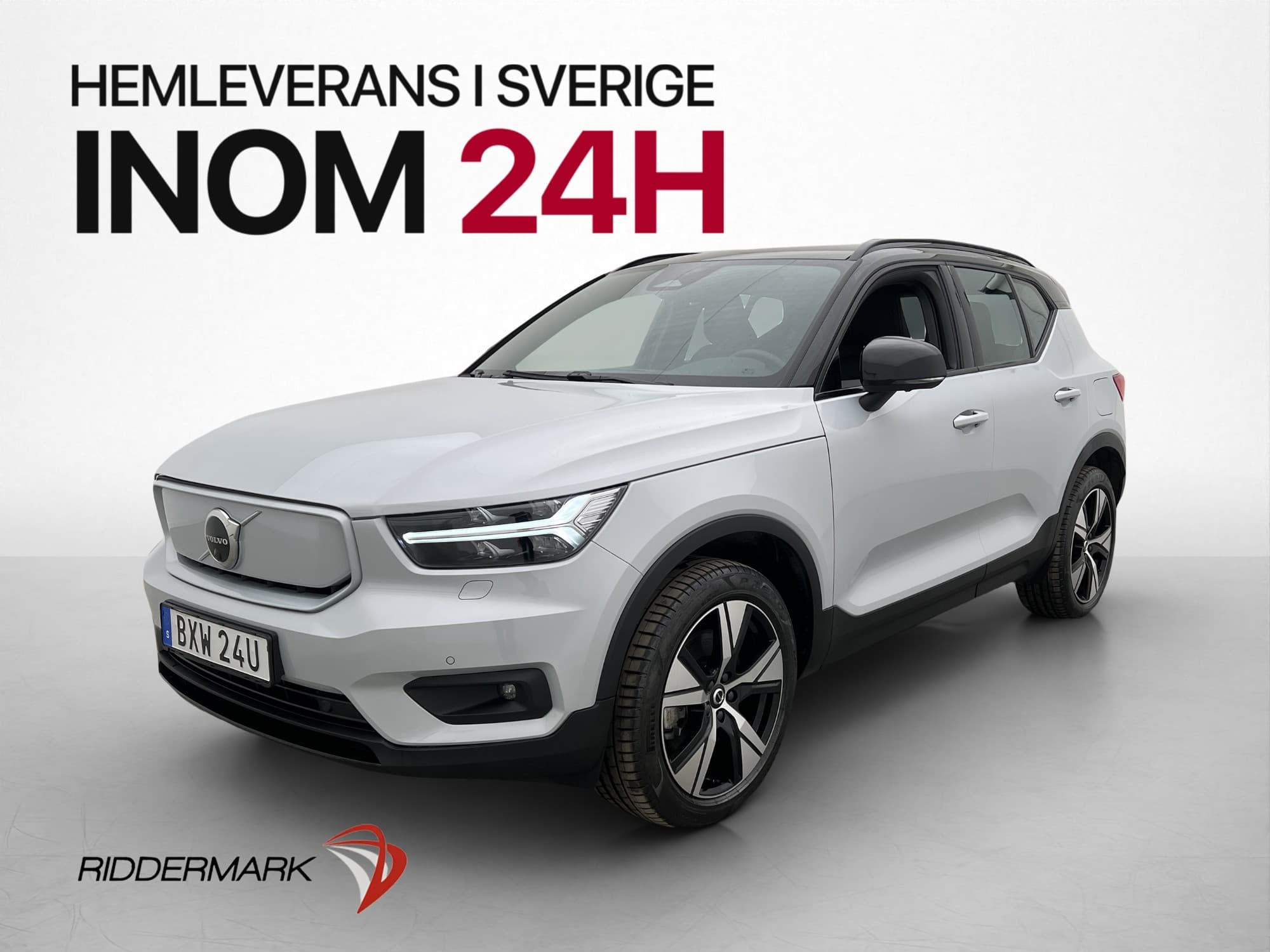 Volvo XC40 P8 AWD Recharge 360° Elstolar Skinn Navi Drag
