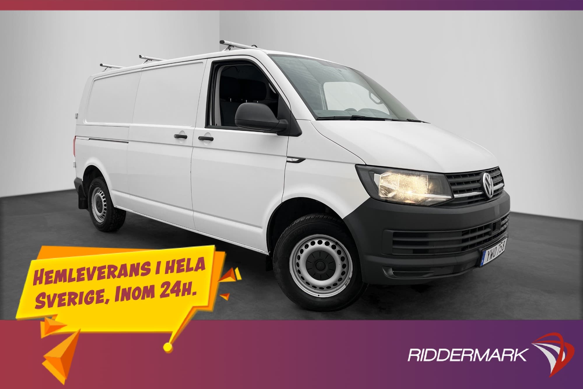 Volkswagen Transporter L2 2.0TDI Ny-Kamrem Värm Drag Moms