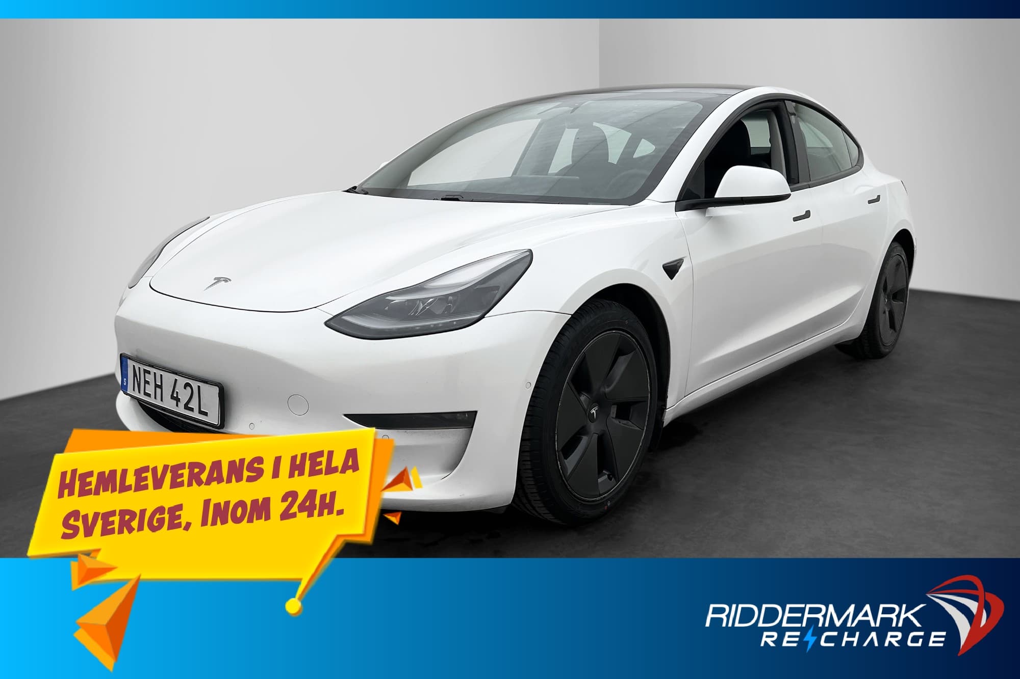 Tesla Model 3 Long Range AWD Pano Autopilot Svensksåld