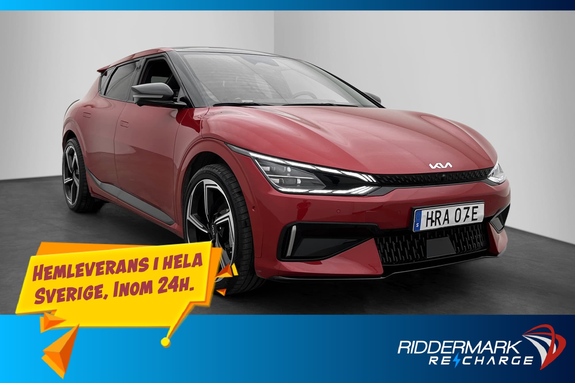 Kia EV6 GT AWD 585hk Taklucka Meridian HUD Skalstolar MOMS