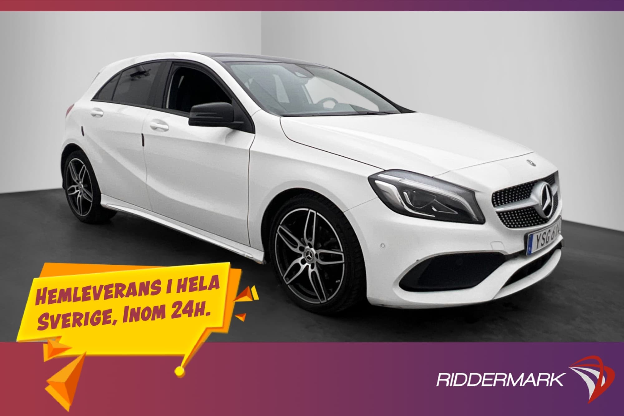 Mercedes-Benz A 200 AMG Värm Pano Kamera CarPlay Halvskinn